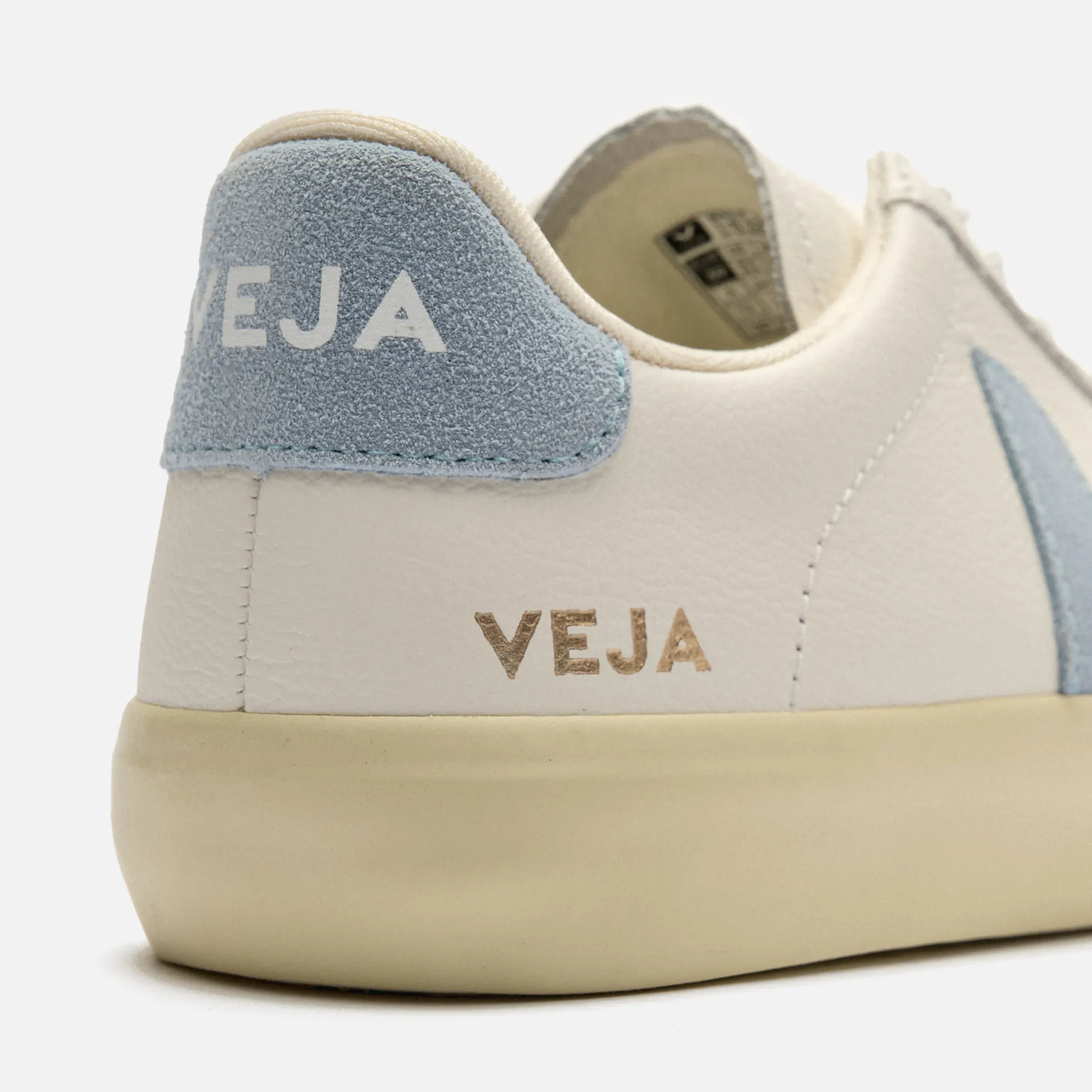 Veja Women Campo Leather Sneaker White/Steel