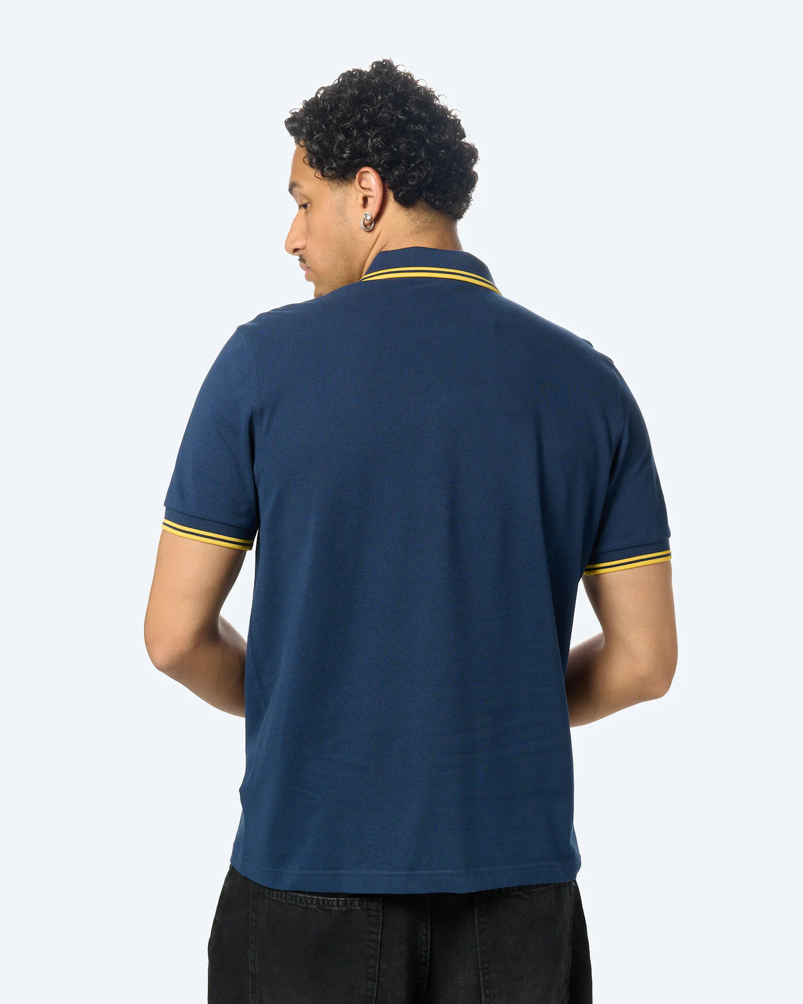 Fred Perry Twin Tipped Polo Shirt Tennisblue/Lemonbarley