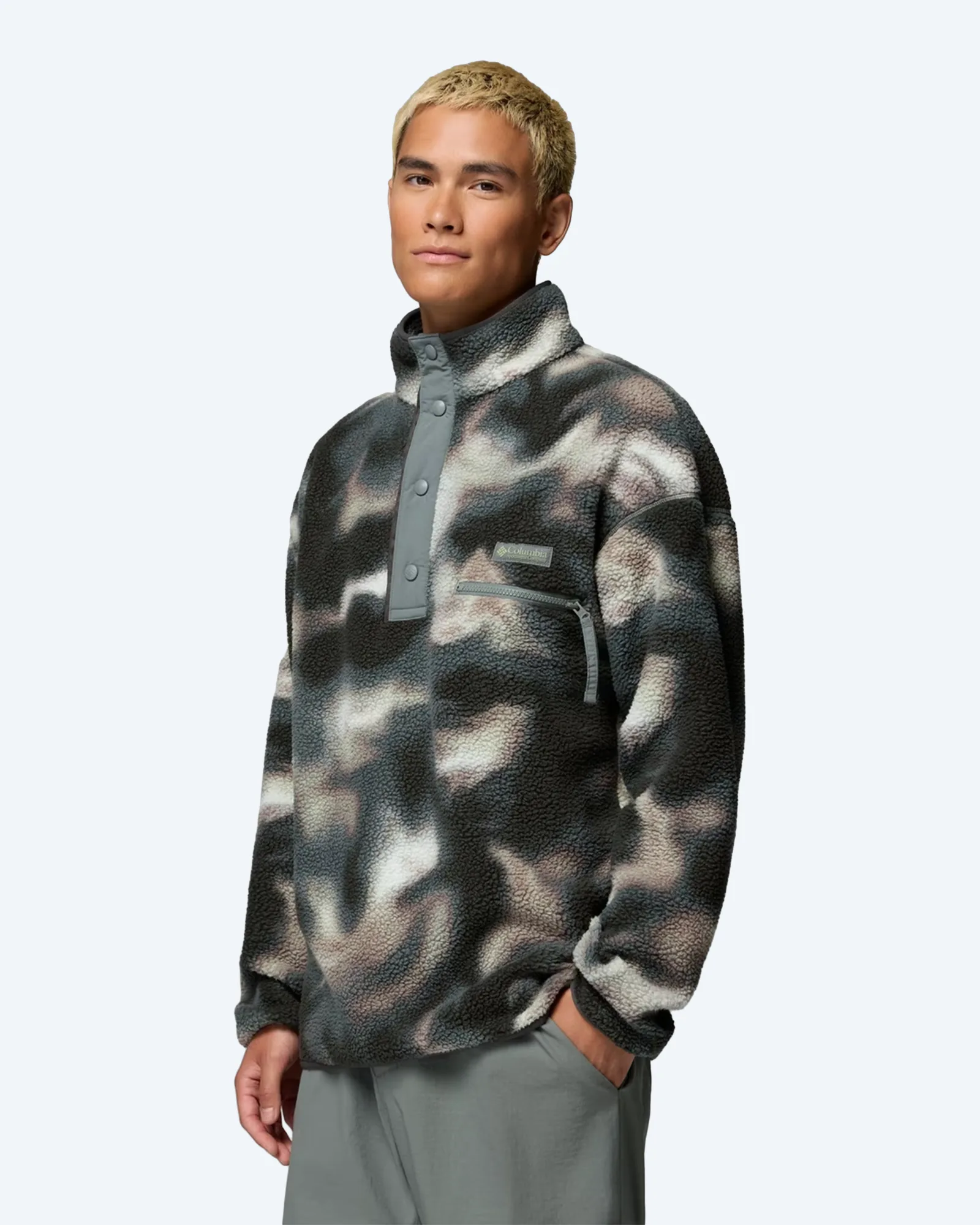 Helvetia™ II Printed Half Snap Fleece Sedona Sage Dye