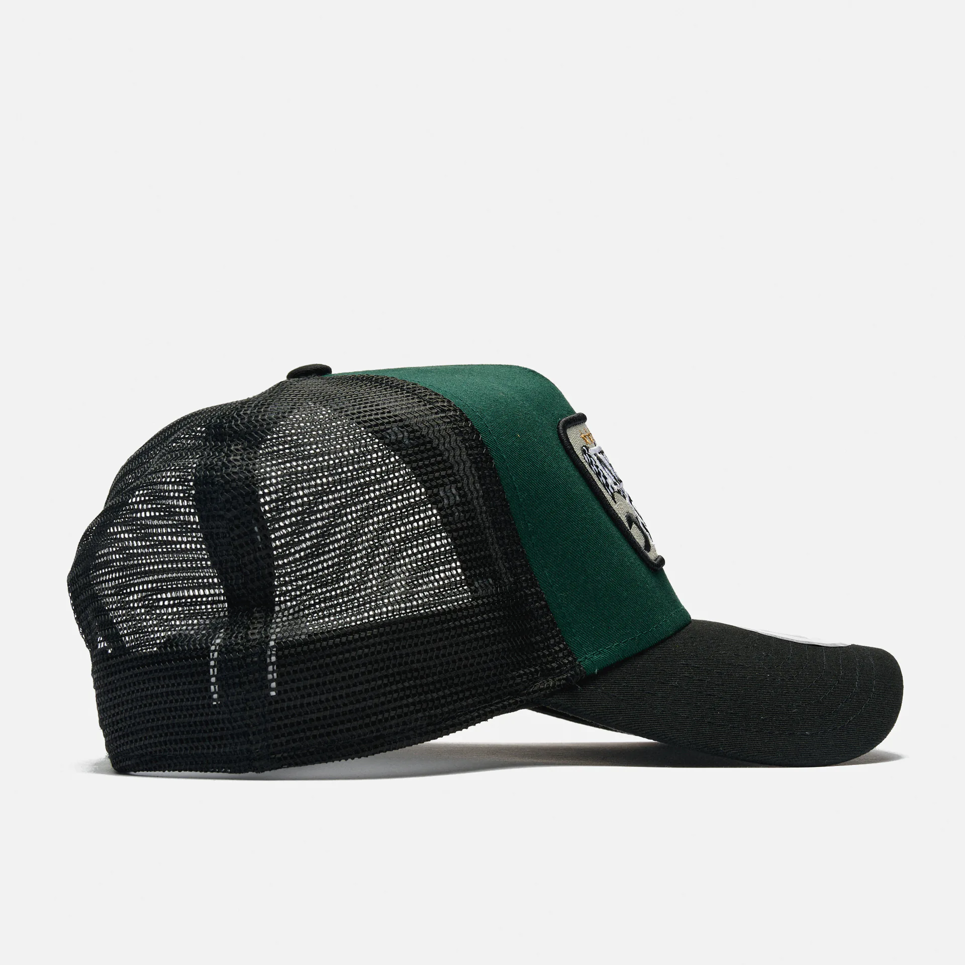 New Era Patch E-Frame Trucker Cap Green