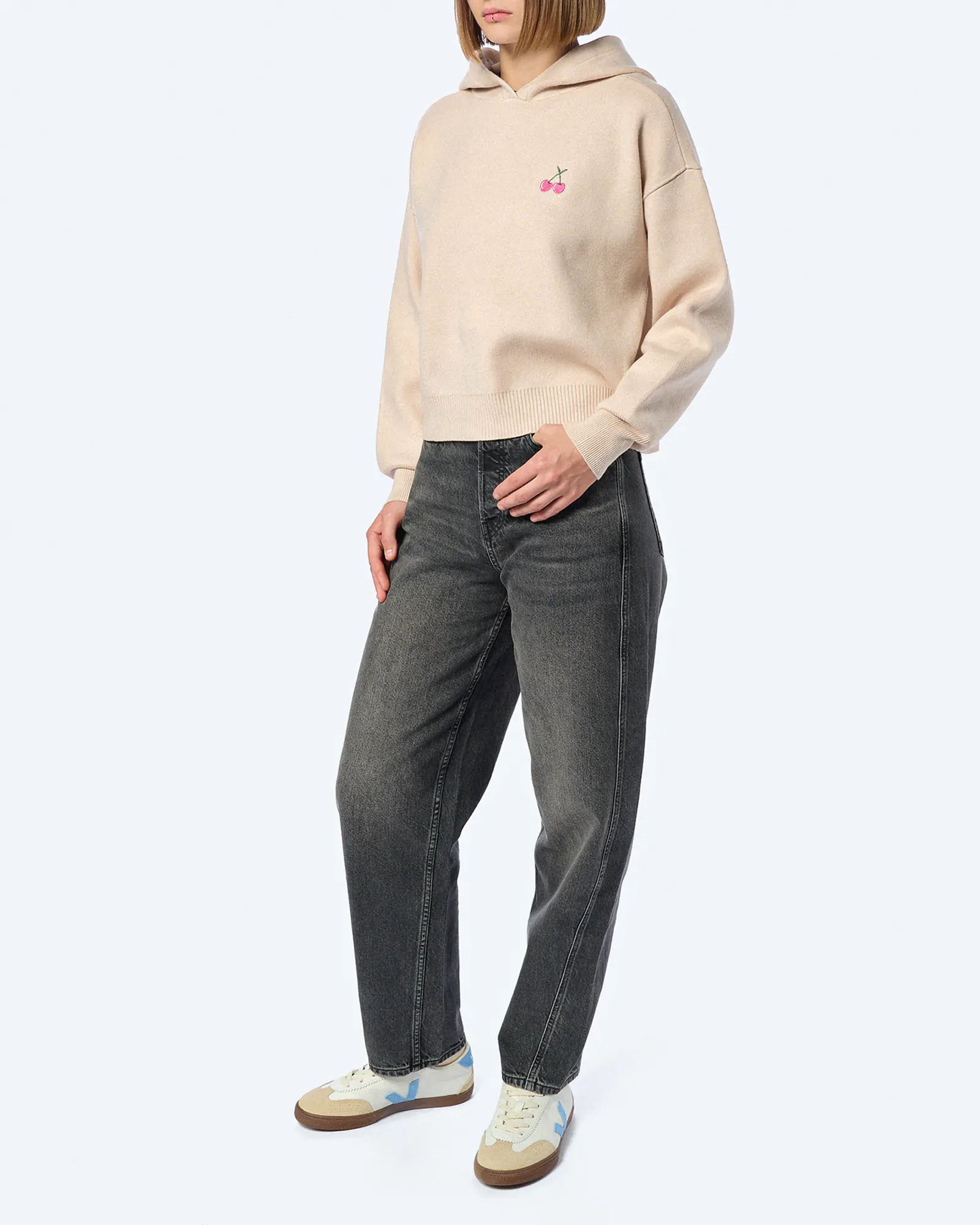 Kleinigkeit Scarknit Johannson Hoodie Beige Kleinigkeit Scarknit Johannson Hoodie Beige