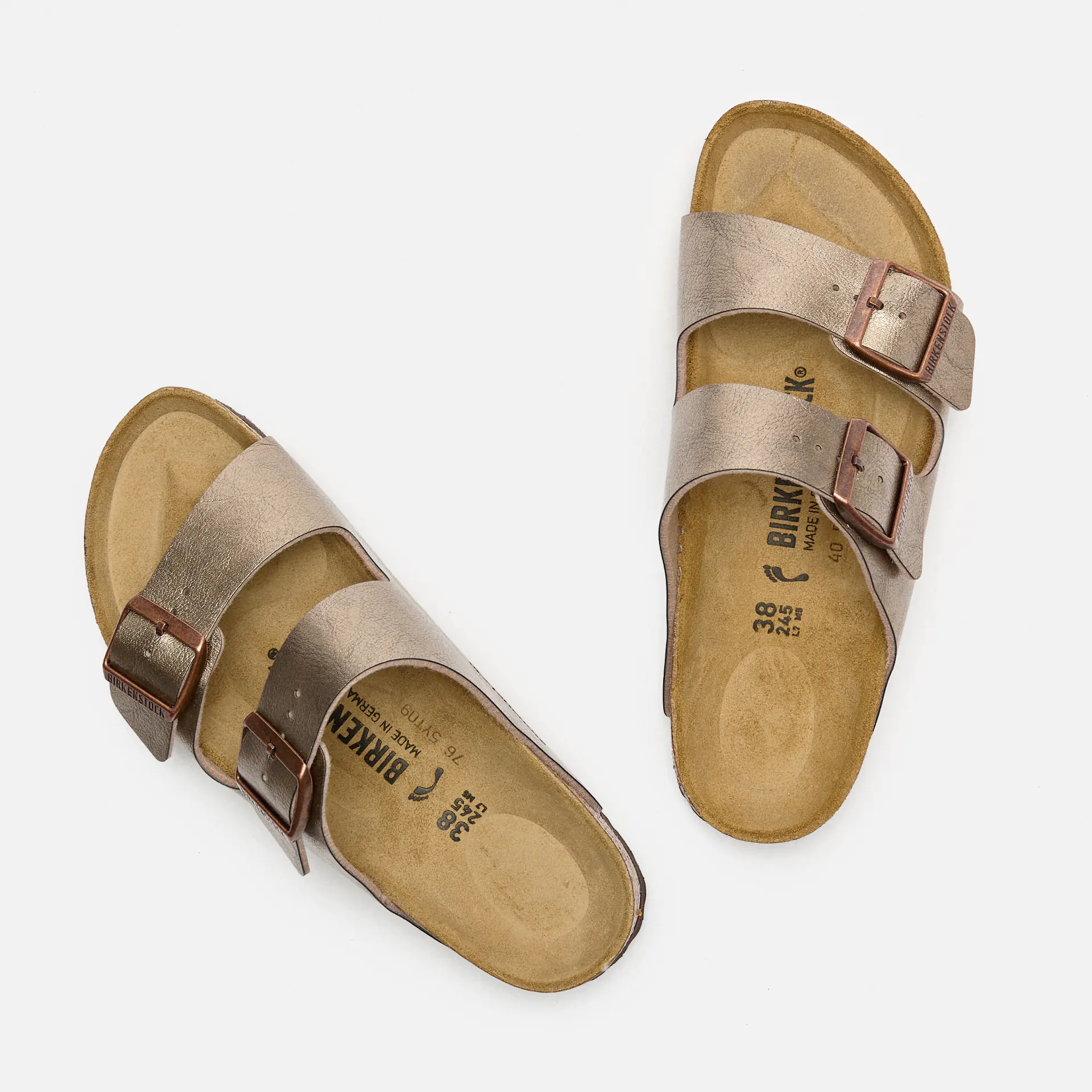 Birkenstock Arizona Birko-Flor Narrow Sandals Graceful Taupe