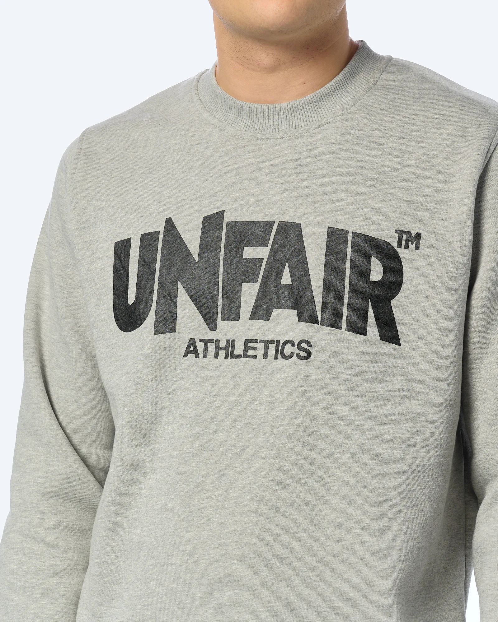 Unfair Athletics Classic Label Crewneck Grey Melange