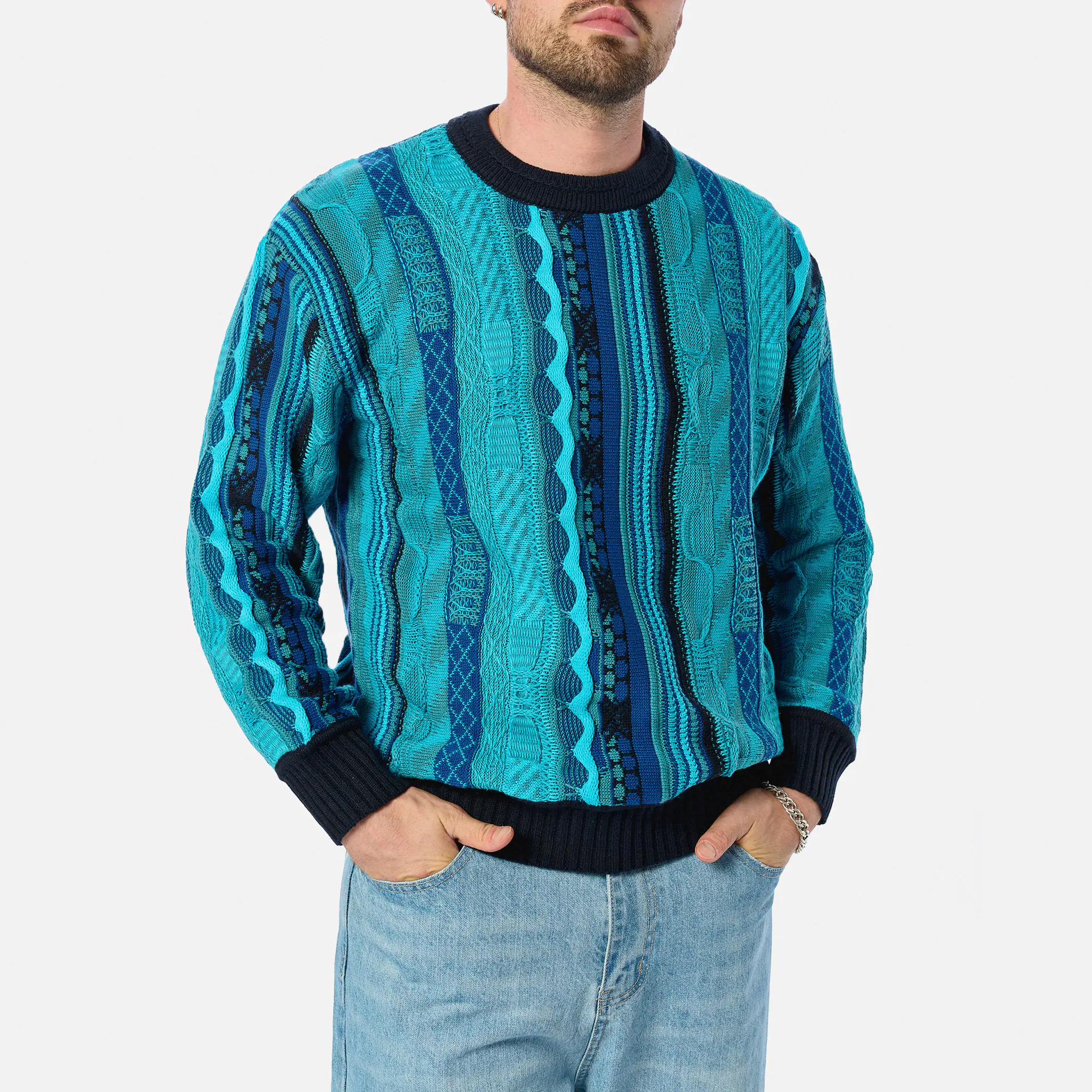 Colucci Crewneck Sweater Blue Multi
