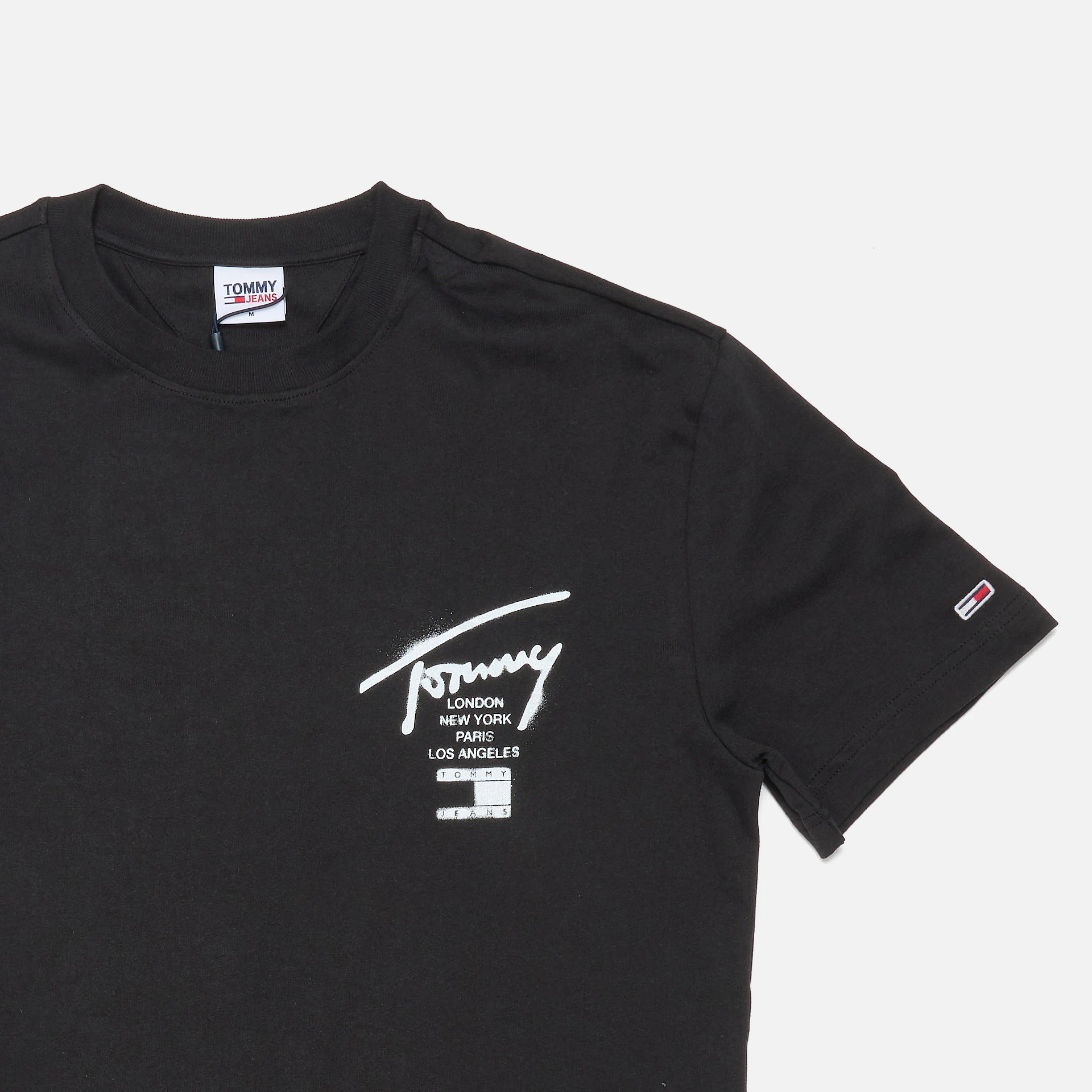 Tommy Jeans Classic Spray Signatur T-Shirt Black