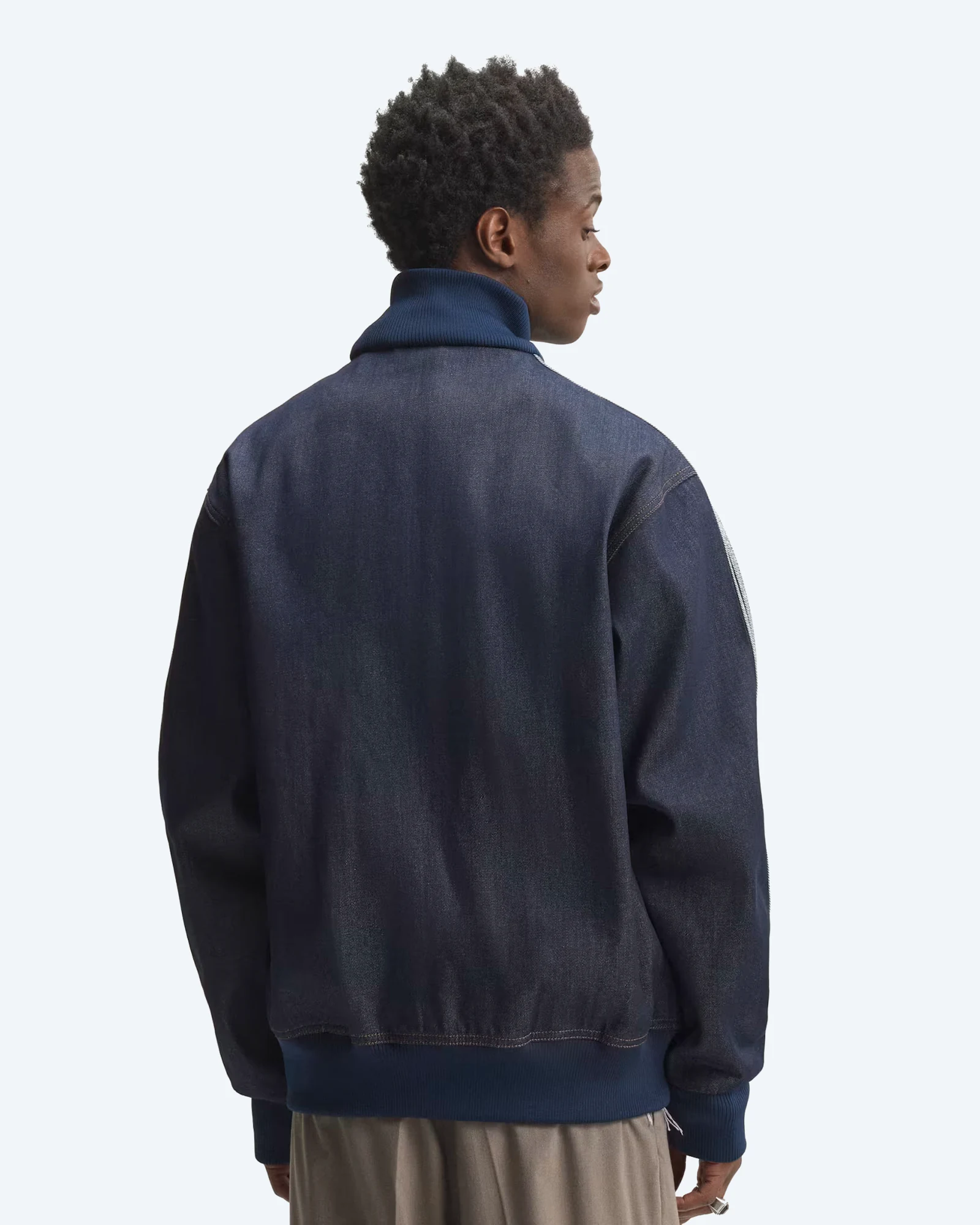 Firebird Raw Denim Track Top Indigo Denim
