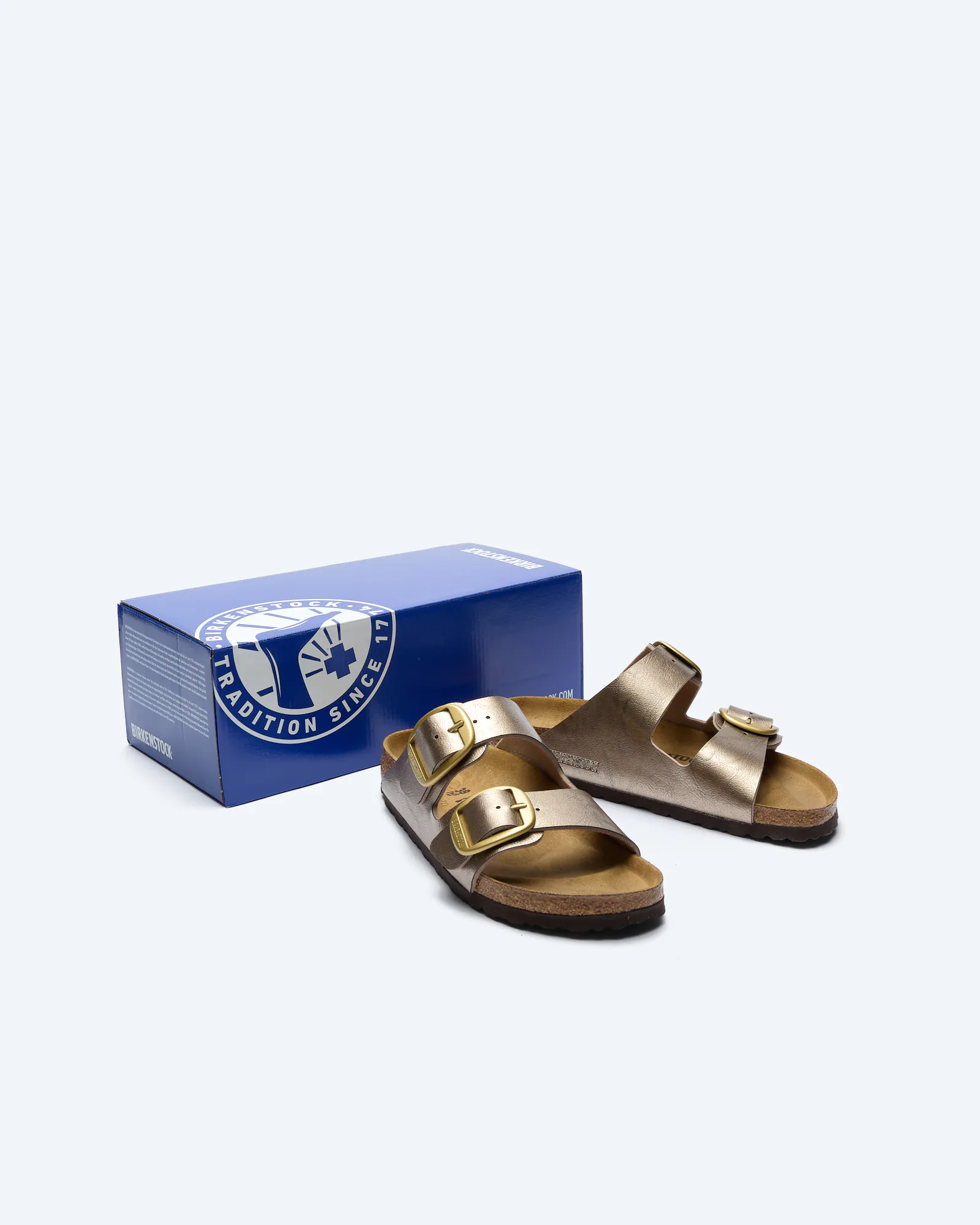 Birkenstock Arizona Big Buckle Birko-Flor Sandals Graceful Taupe