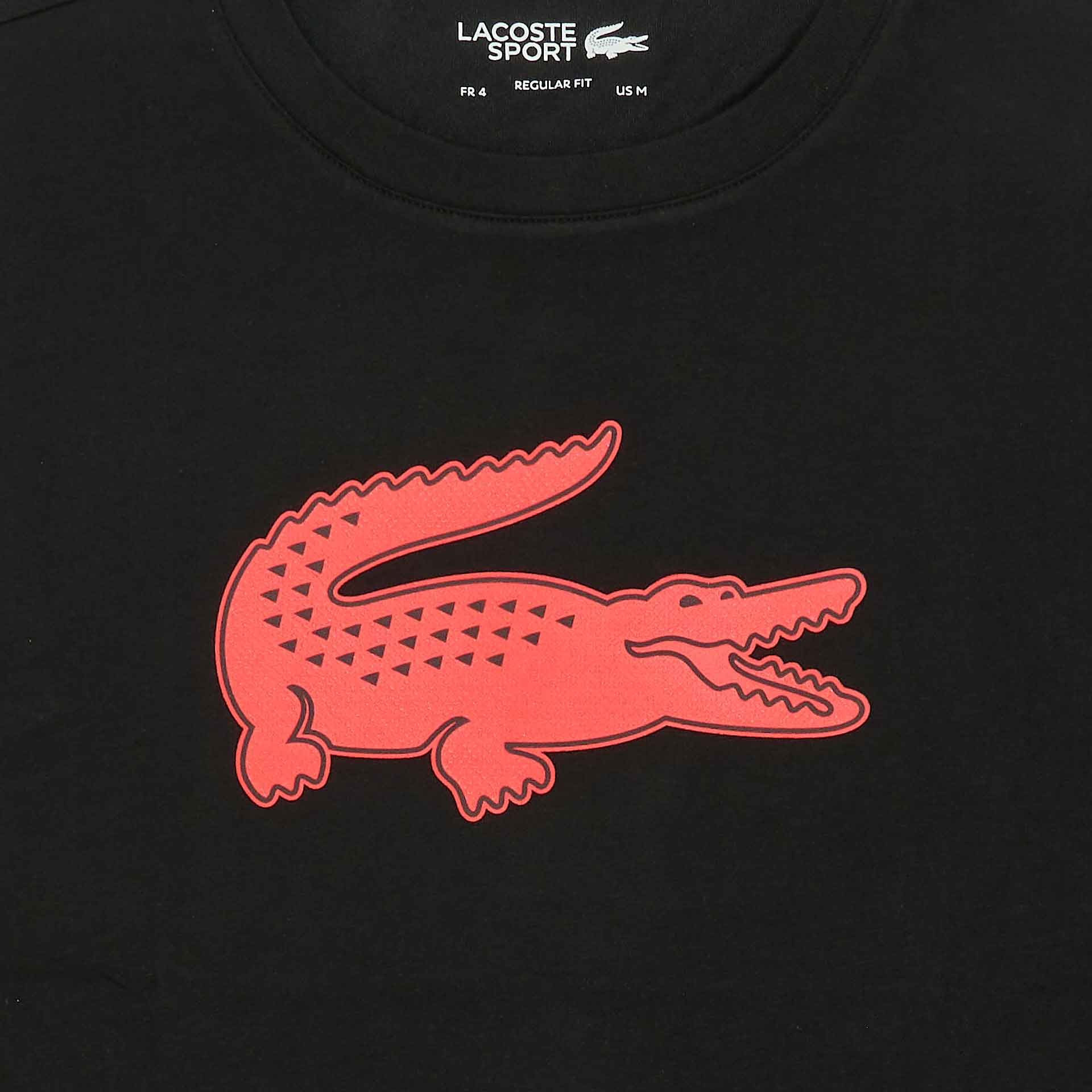 Lacoste 3D Croco T-Shirt Black/Corrida