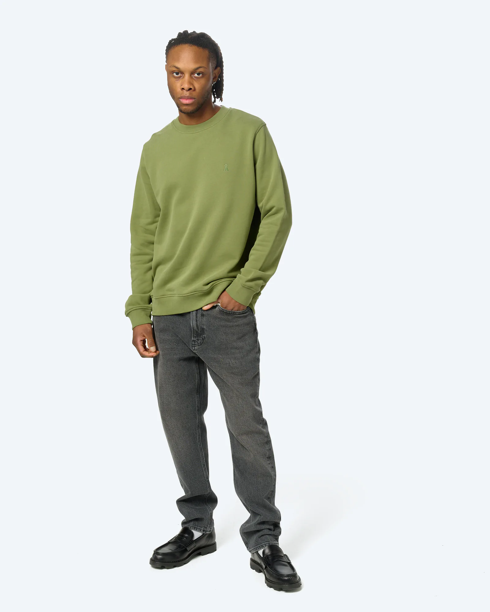ARMEDANGELS BAARO LOOP Sweatshirt Fatigue Green