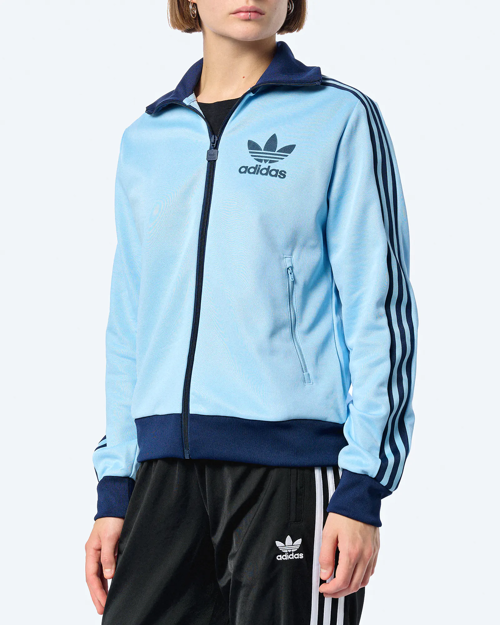 adidas Originals Beckenbauer Track Top Clear Sky adidas Originals Beckenbauer Track Top Clear Sky
