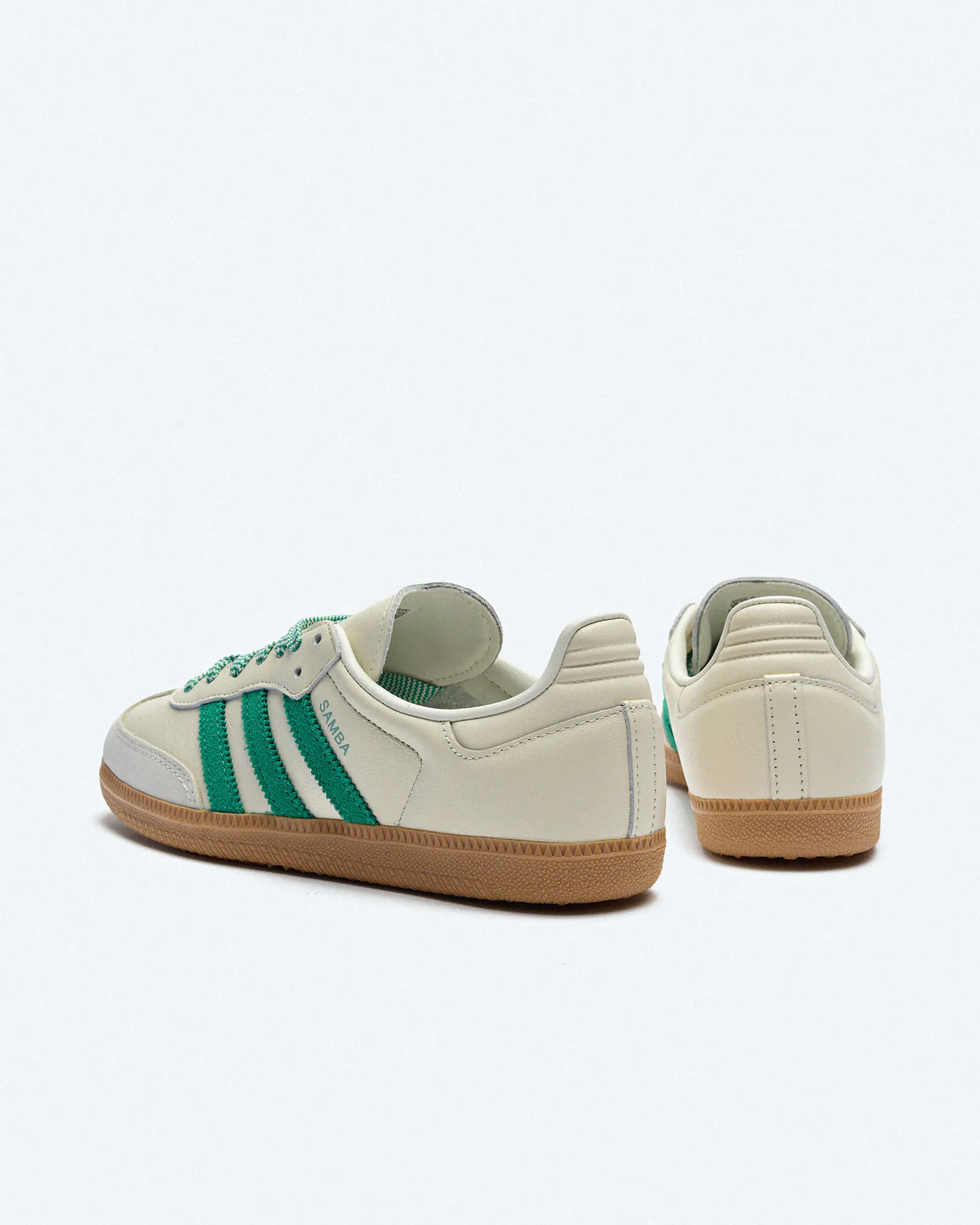adidas Originals Samba Sneaker OG Off White Court Green