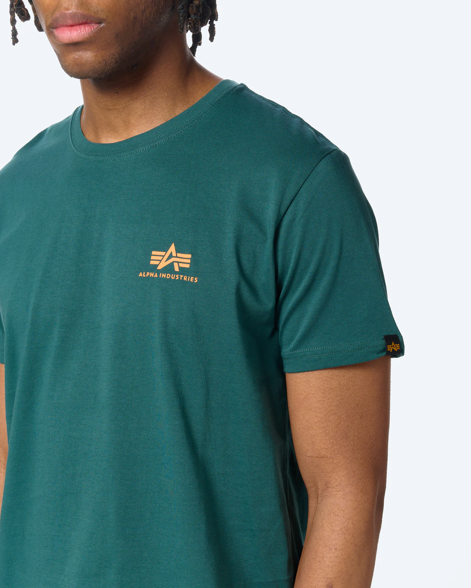 Alpha Industries Basic T-Shirt Small Logo Force Green