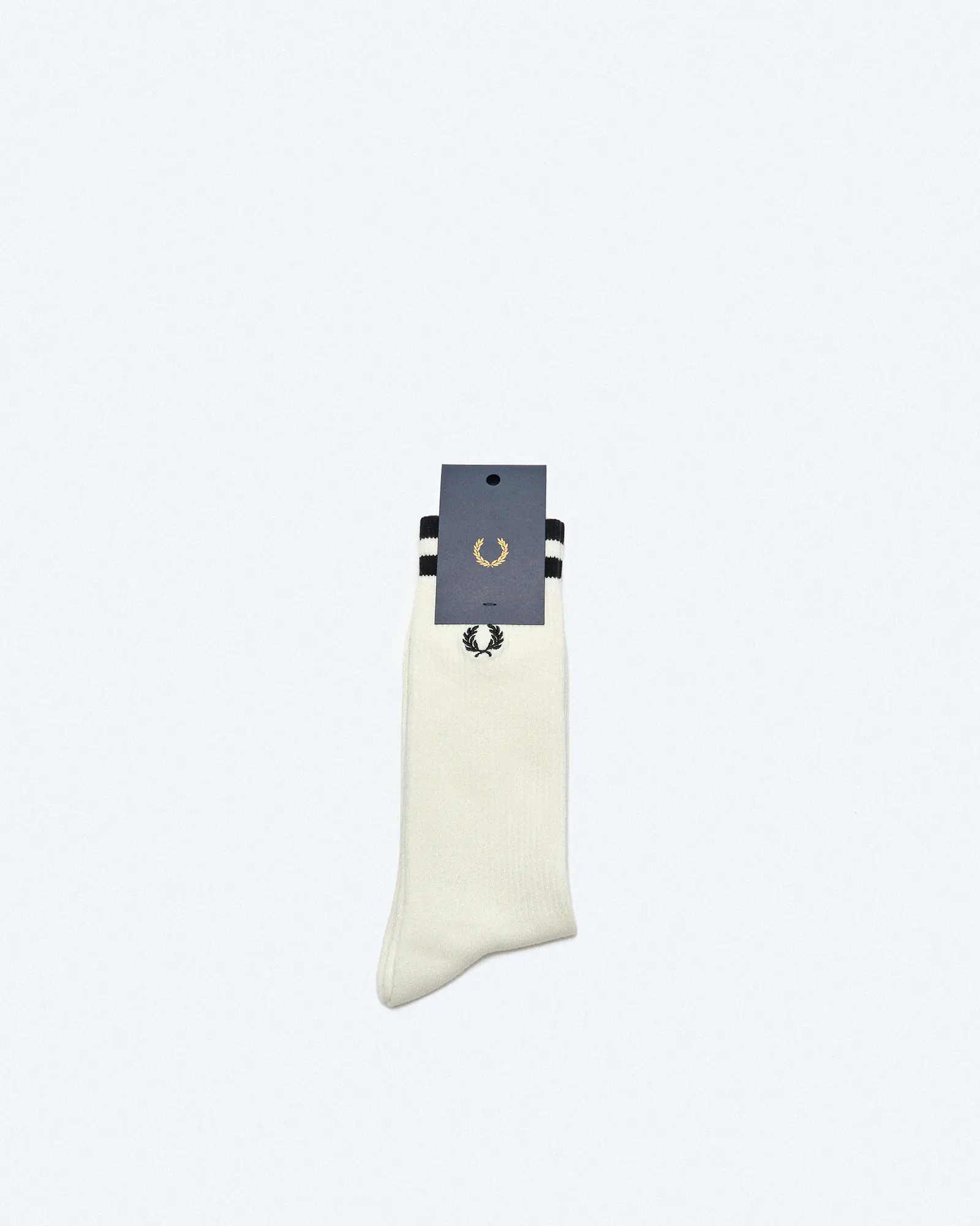 Fred Perry Tipped Sports Sock Snow White/Black