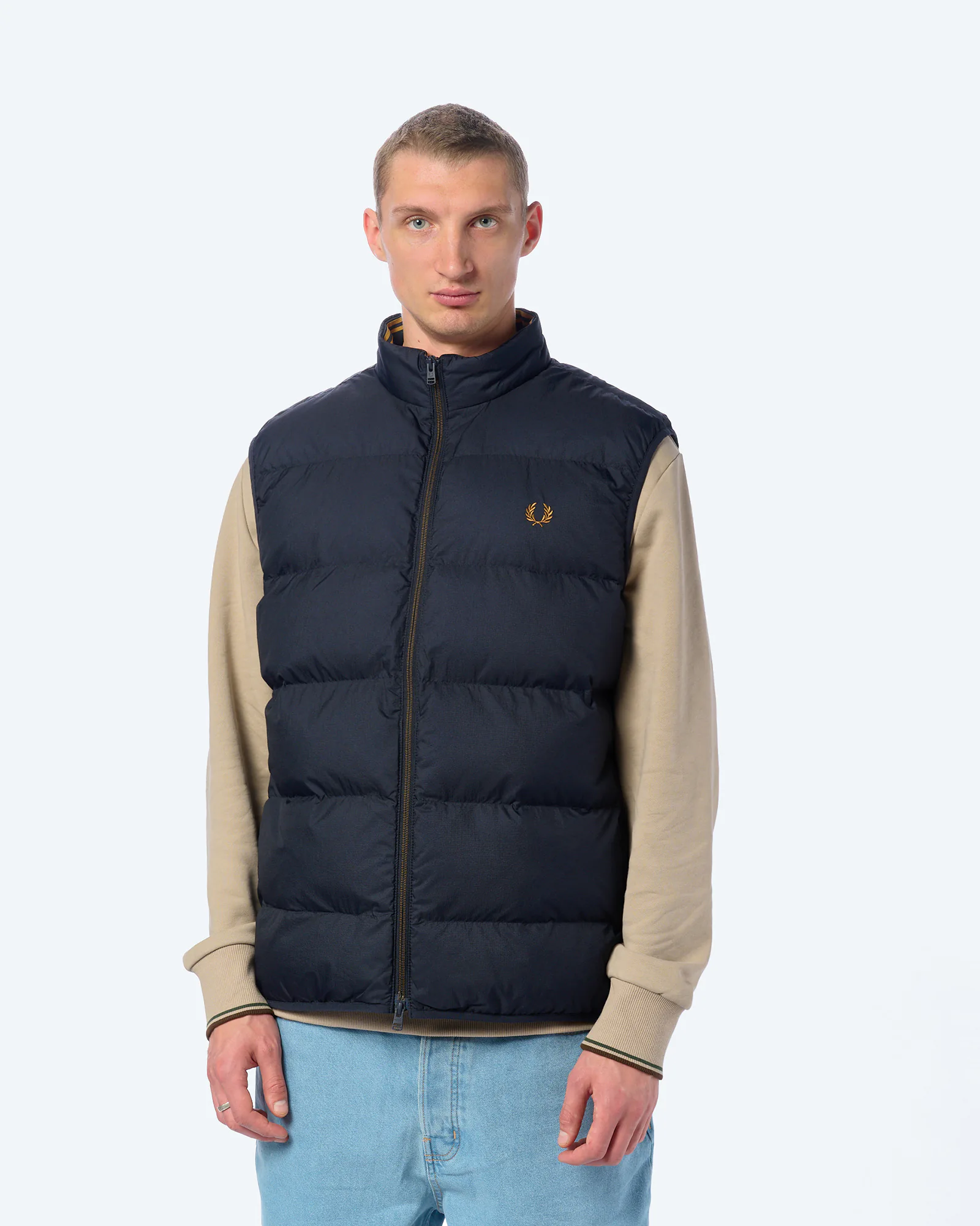 Fred Perry Insulated Gilet Vest Navy