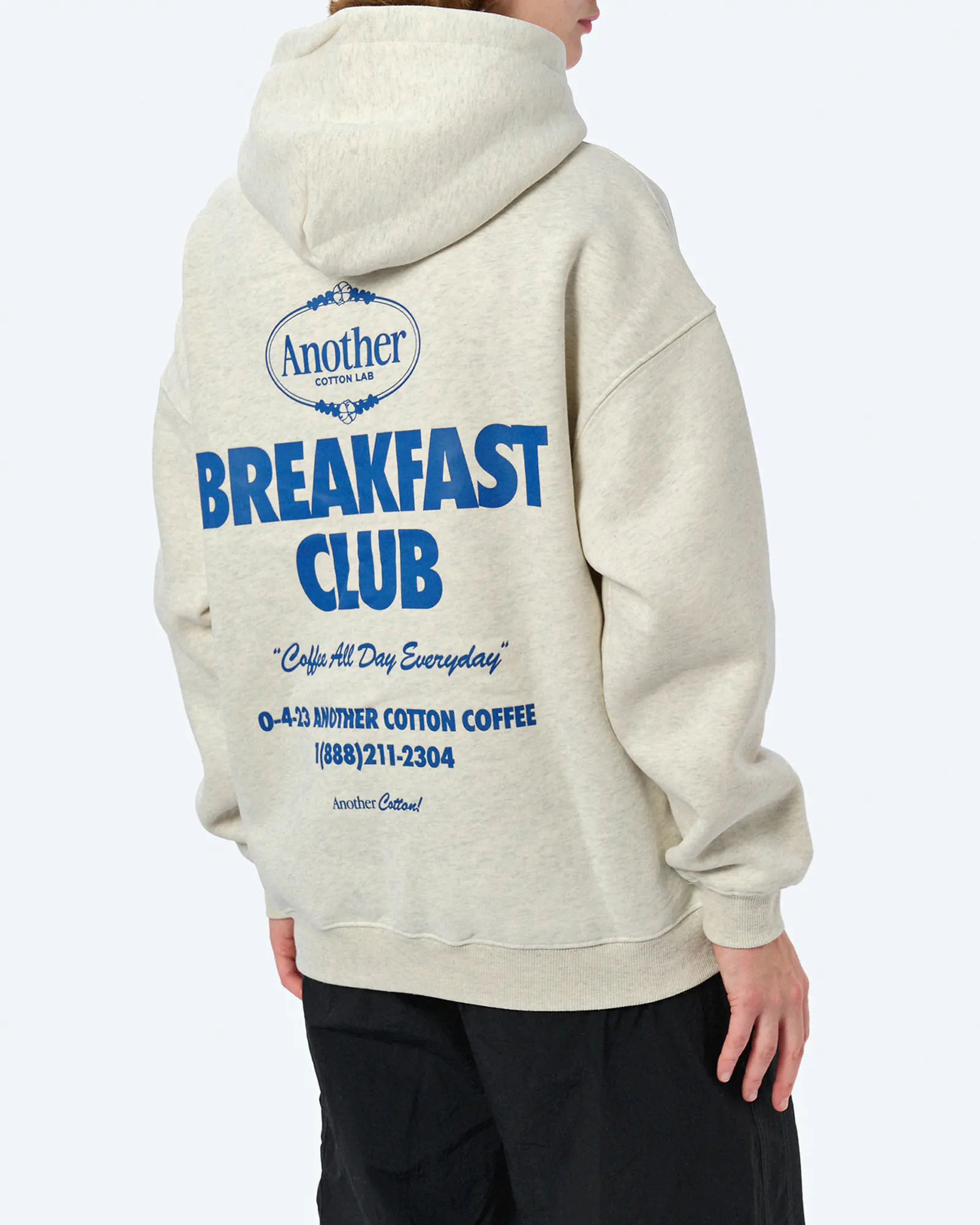 Another Cotton Breakfast Club Oversized Hoodie Grey Another Cotton Breakfast Club Oversized Hoodie Grey