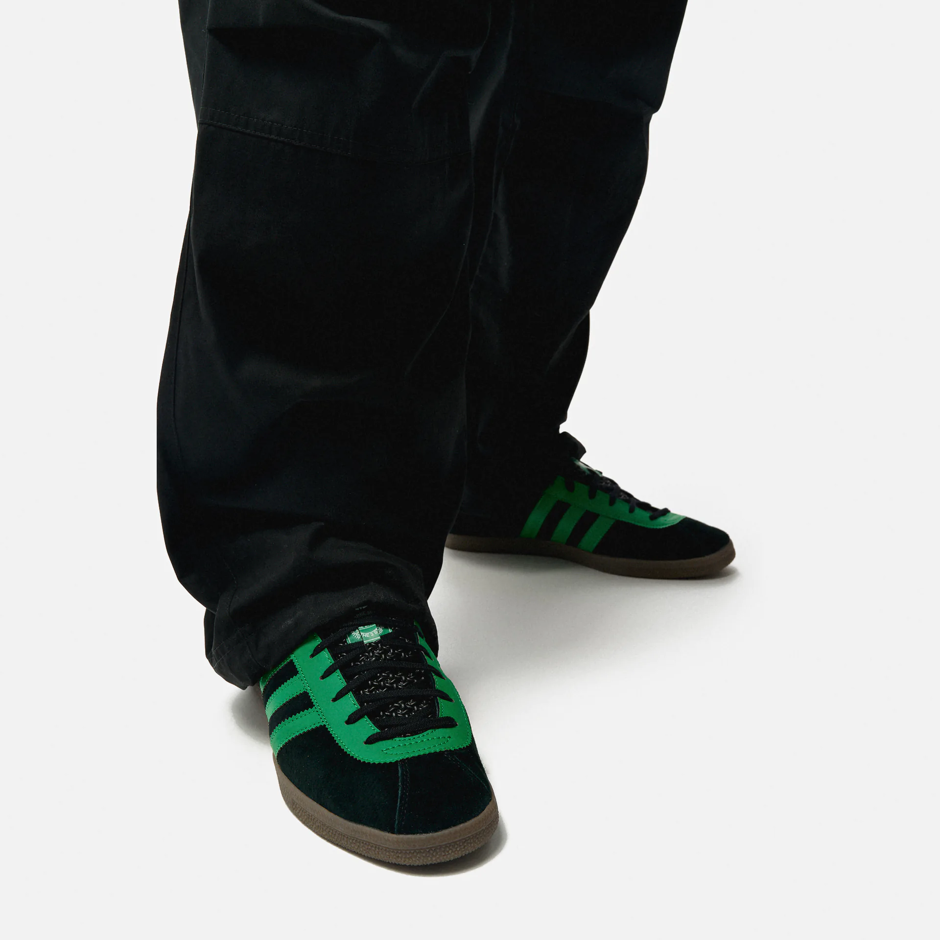 adidas Originals London Sneaker Black/Lime Green