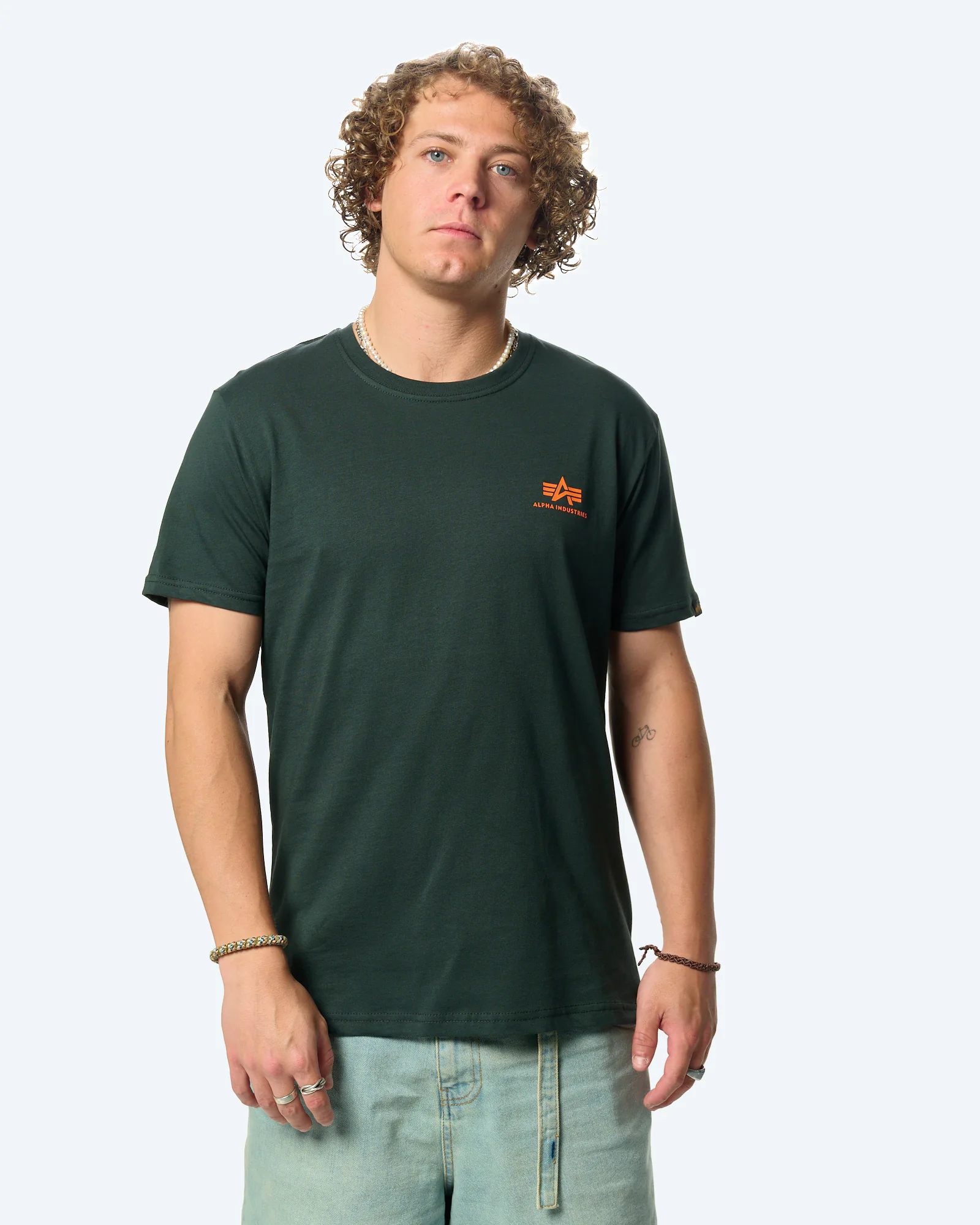 Basic T-Shirt Small Logo Dark Petrol