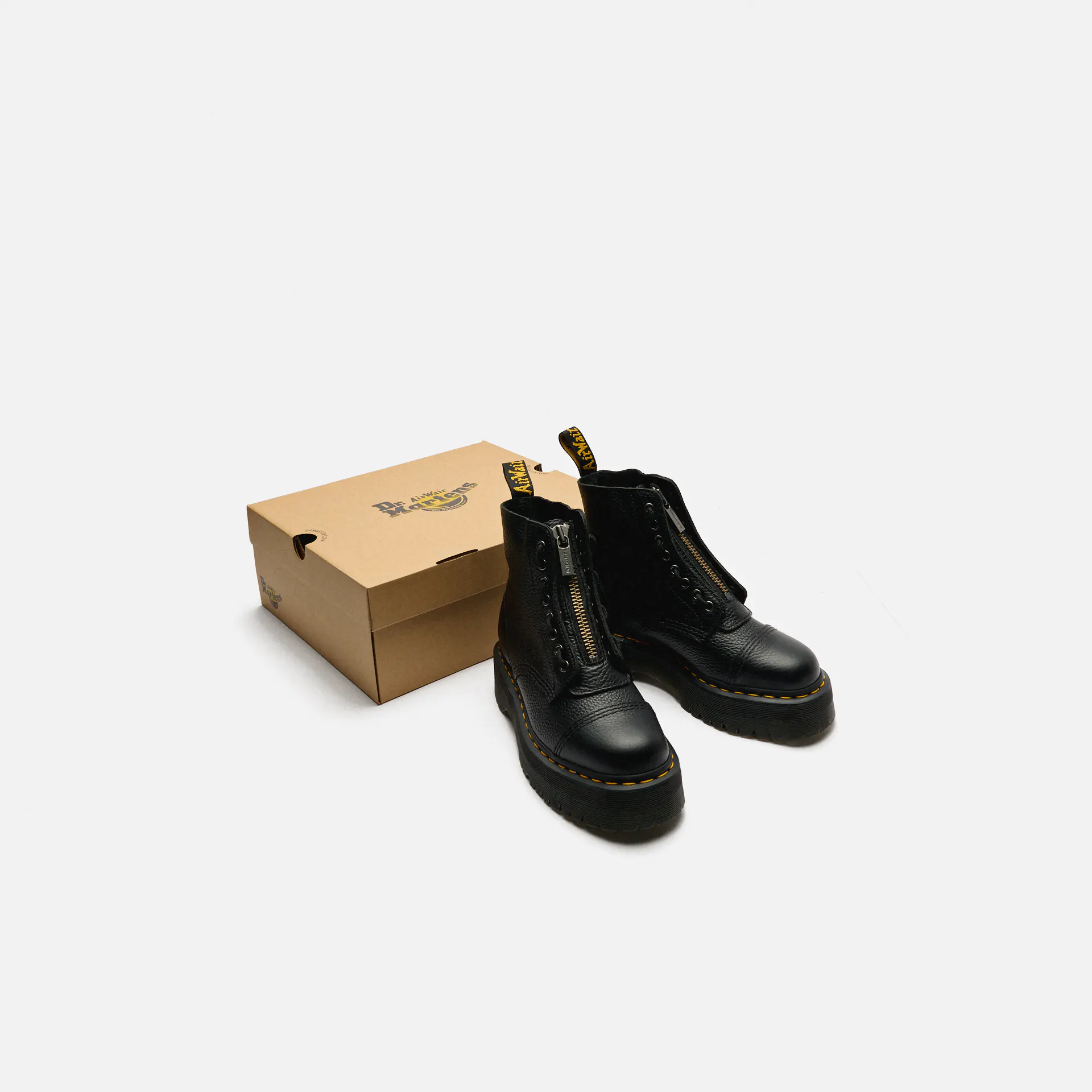 Dr. Martens Sinclair Milled Nappa Plateau Boots Black
