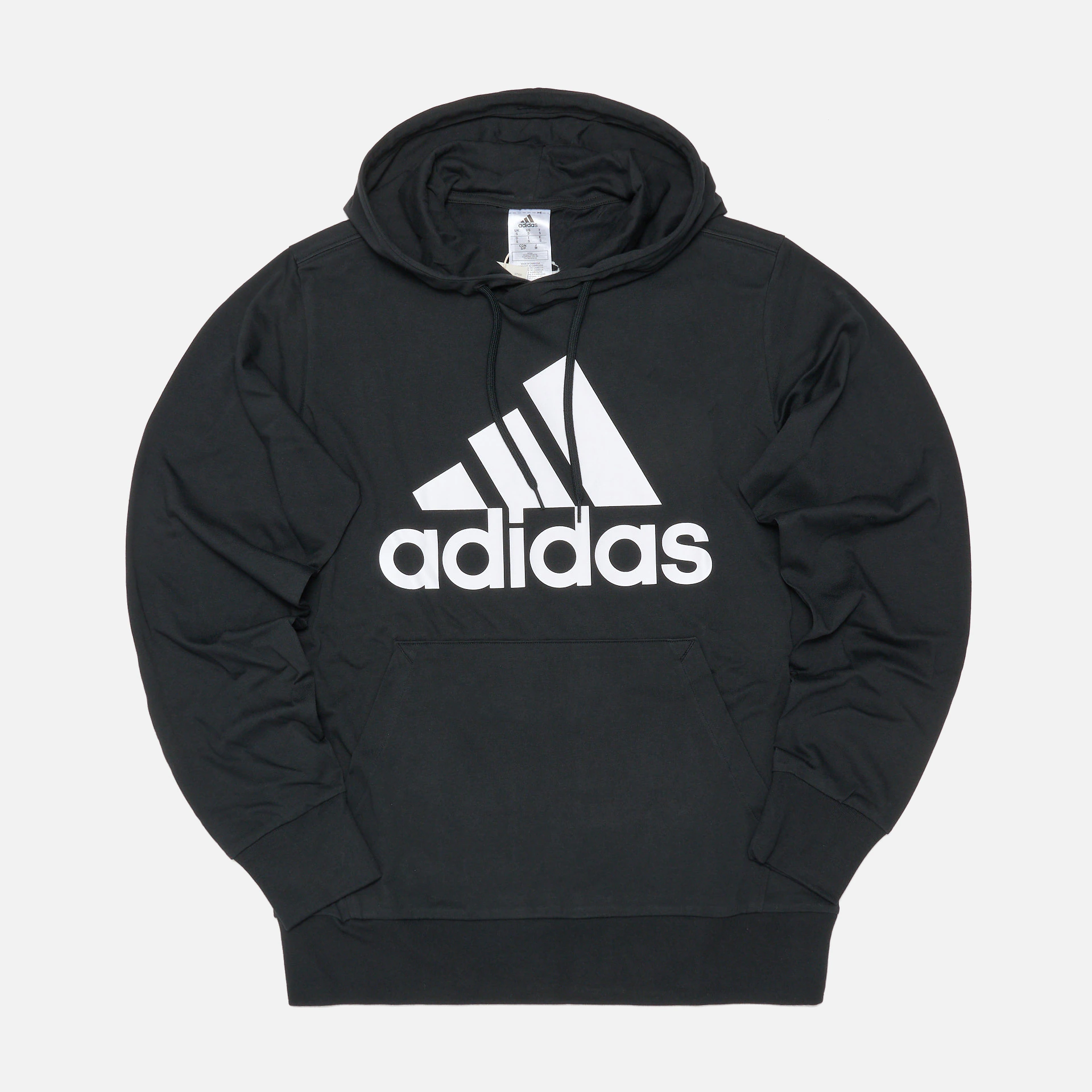 Essentials Sweatshirt Black/White Logo adidas Hoodie
