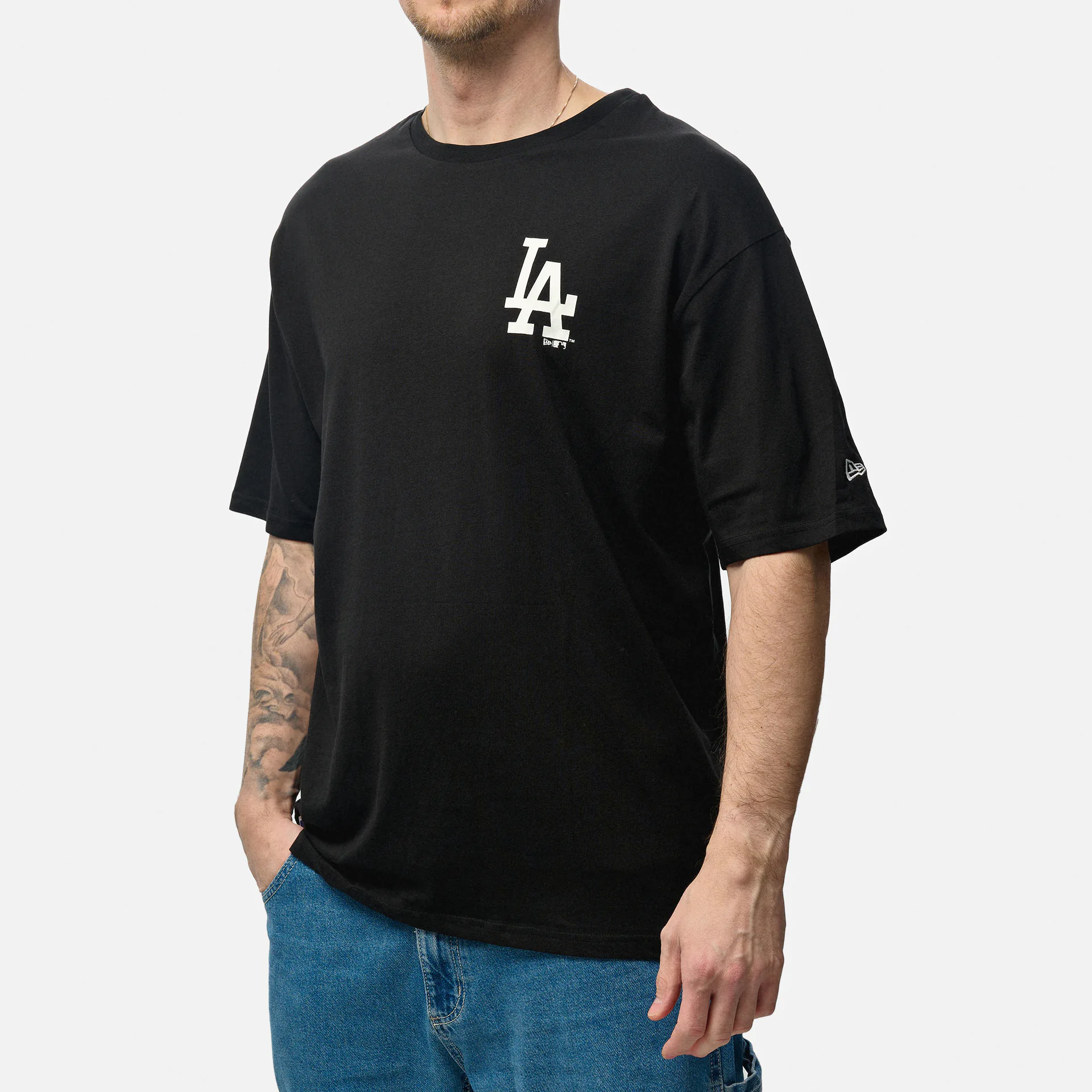 New Era MLB LA Dodgers League Essential Oversized T-Shirt Black