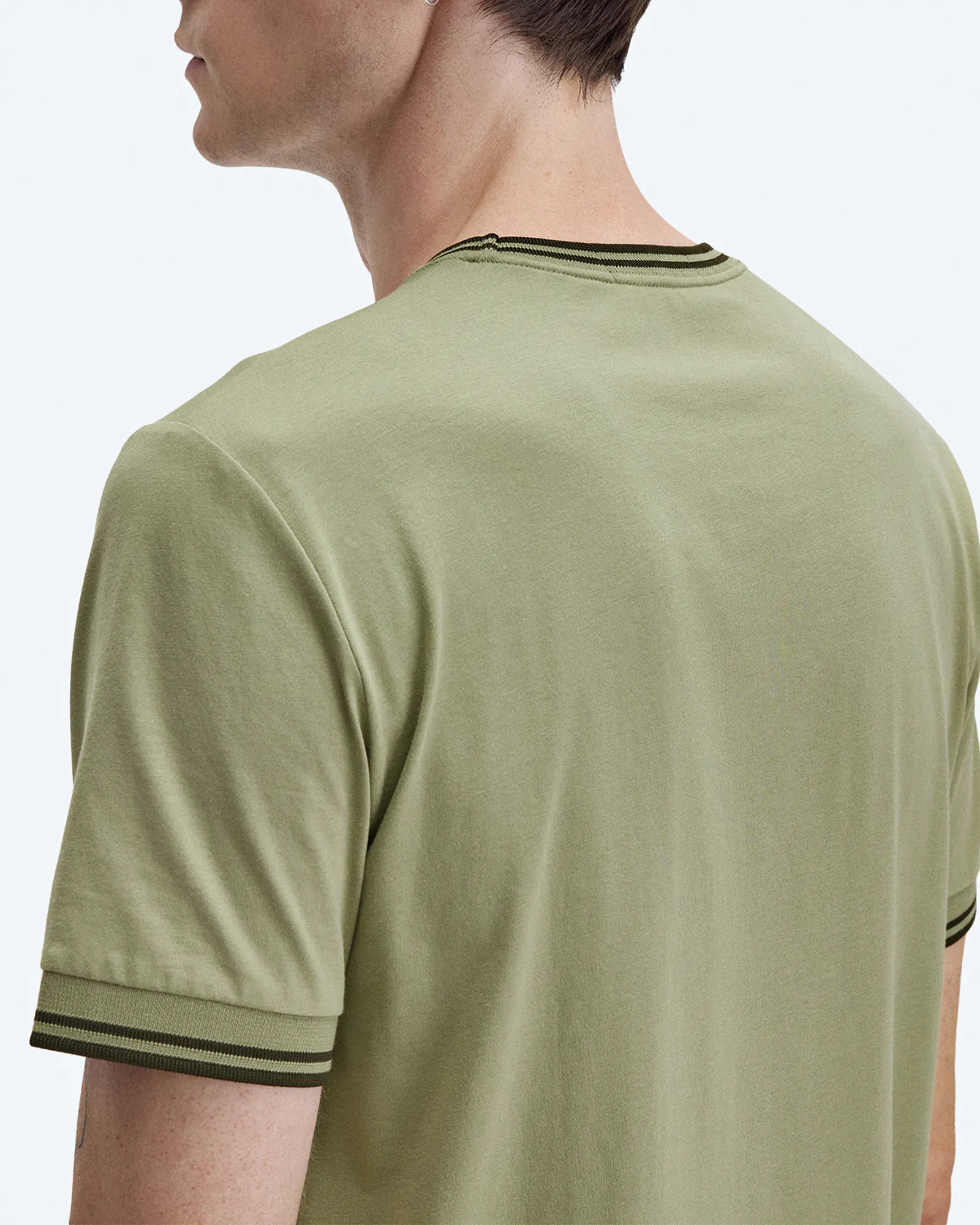 Fred Perry Twin Tipped T-Shirt Olive Mint Fred Perry Twin Tipped T-Shirt Olive Mint