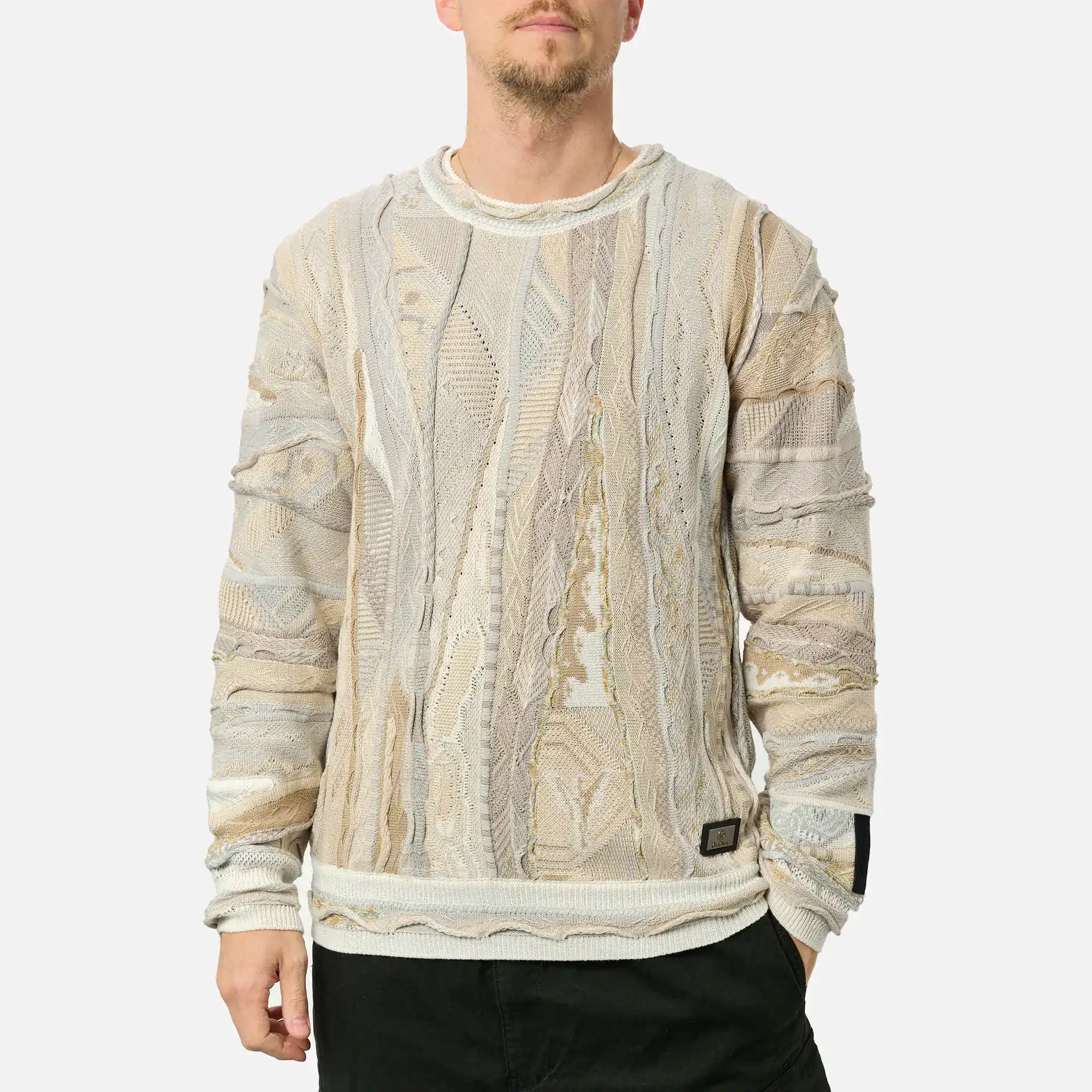 Carlo Colucci Knit Crewneck Beige Carlo Colucci Knit Crewneck Beige