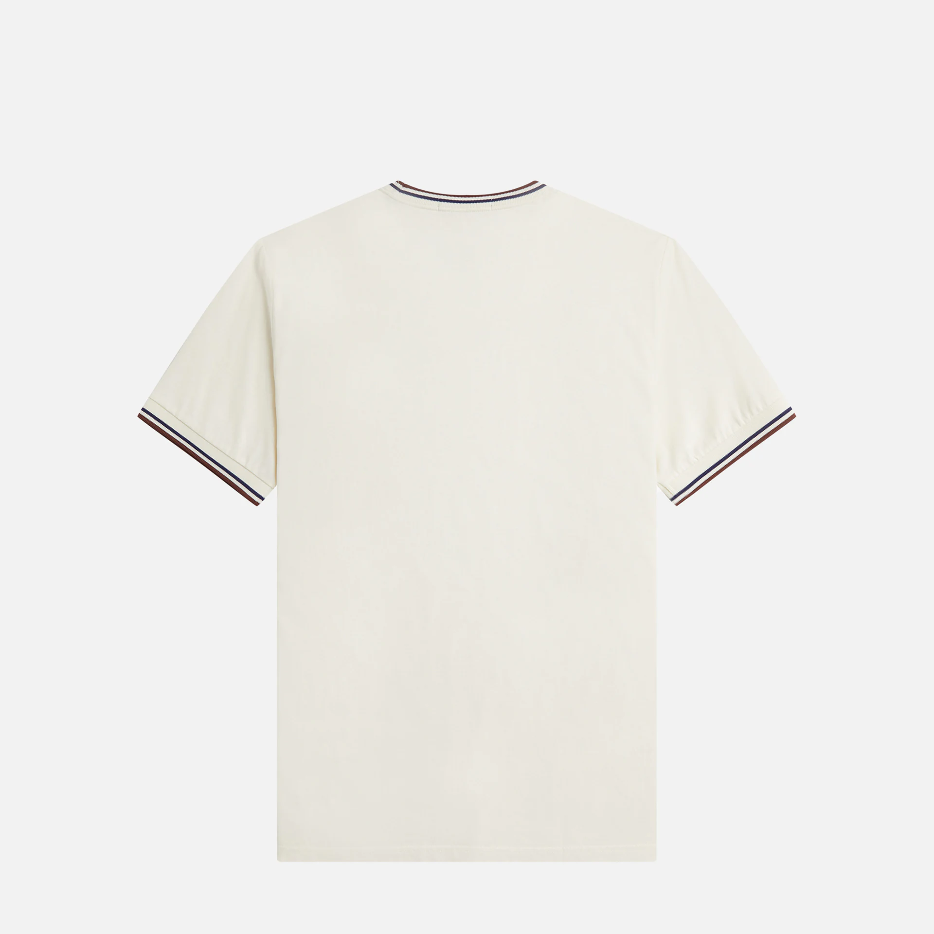 Fred Perry Twin Tipped T-Shirt Ecru/Whiskey Brown