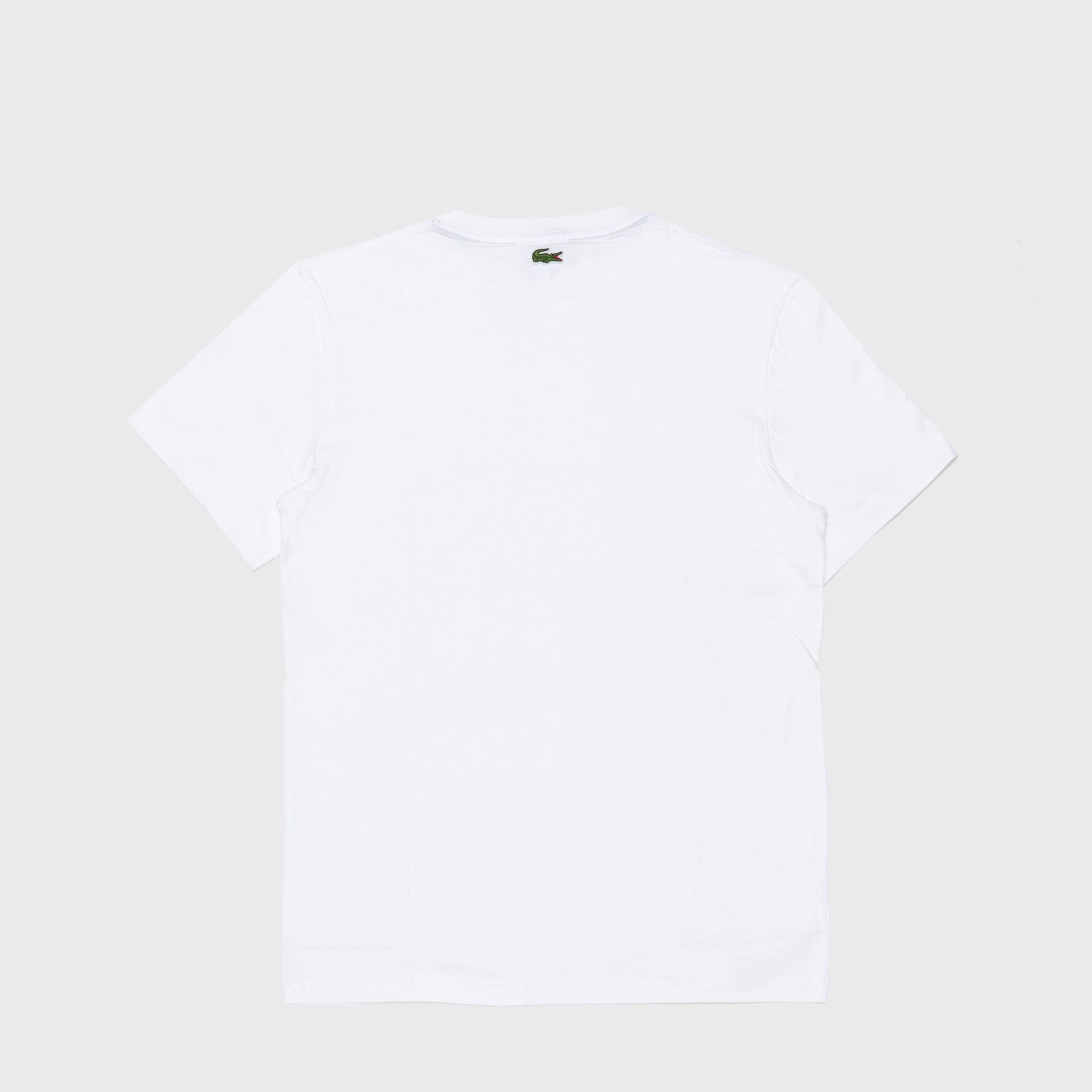 Lacoste Cotton Jersey Branded T-Shirt White