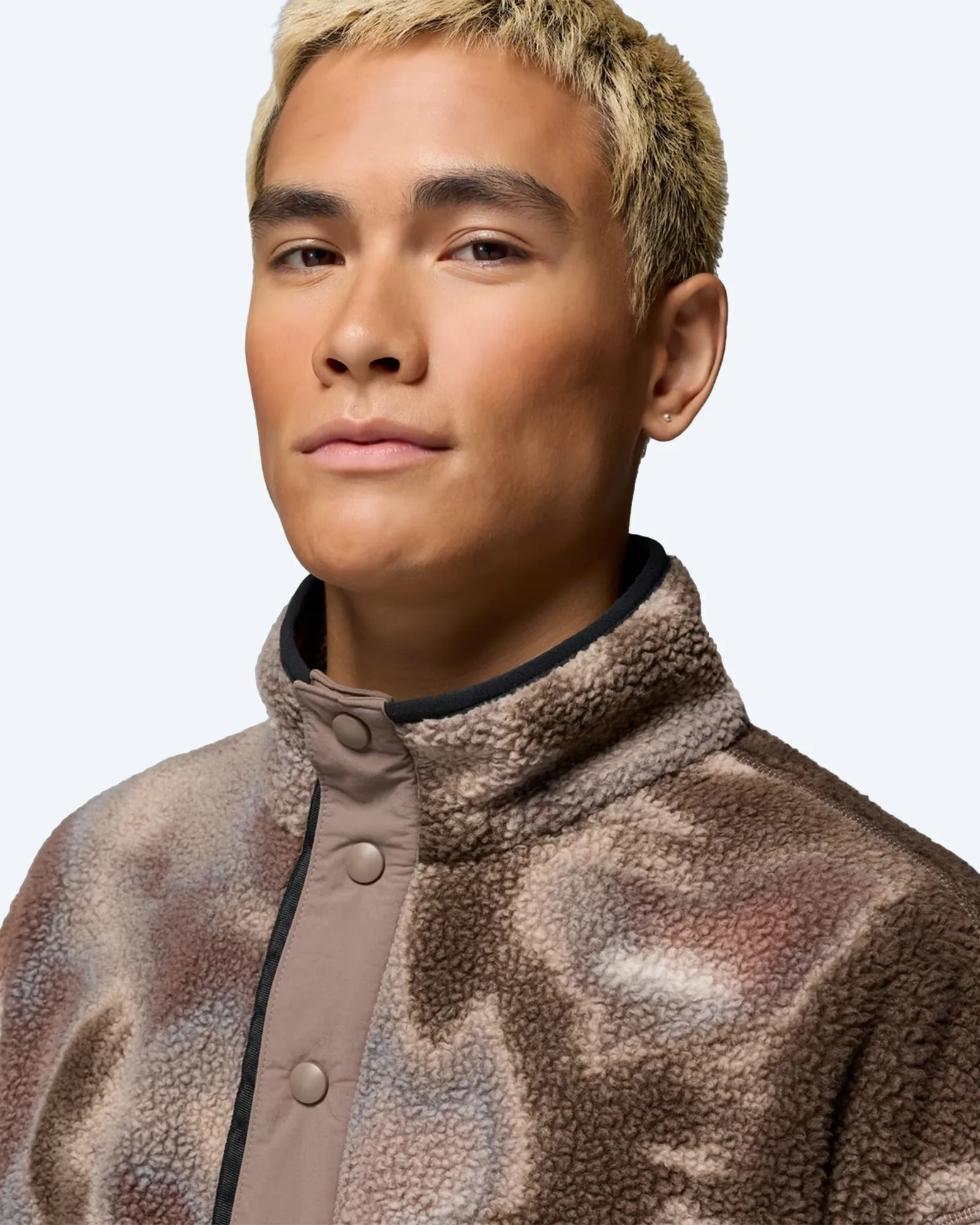 Helvetia™ II Printed Half Snap Fleece Iron Dyeflow