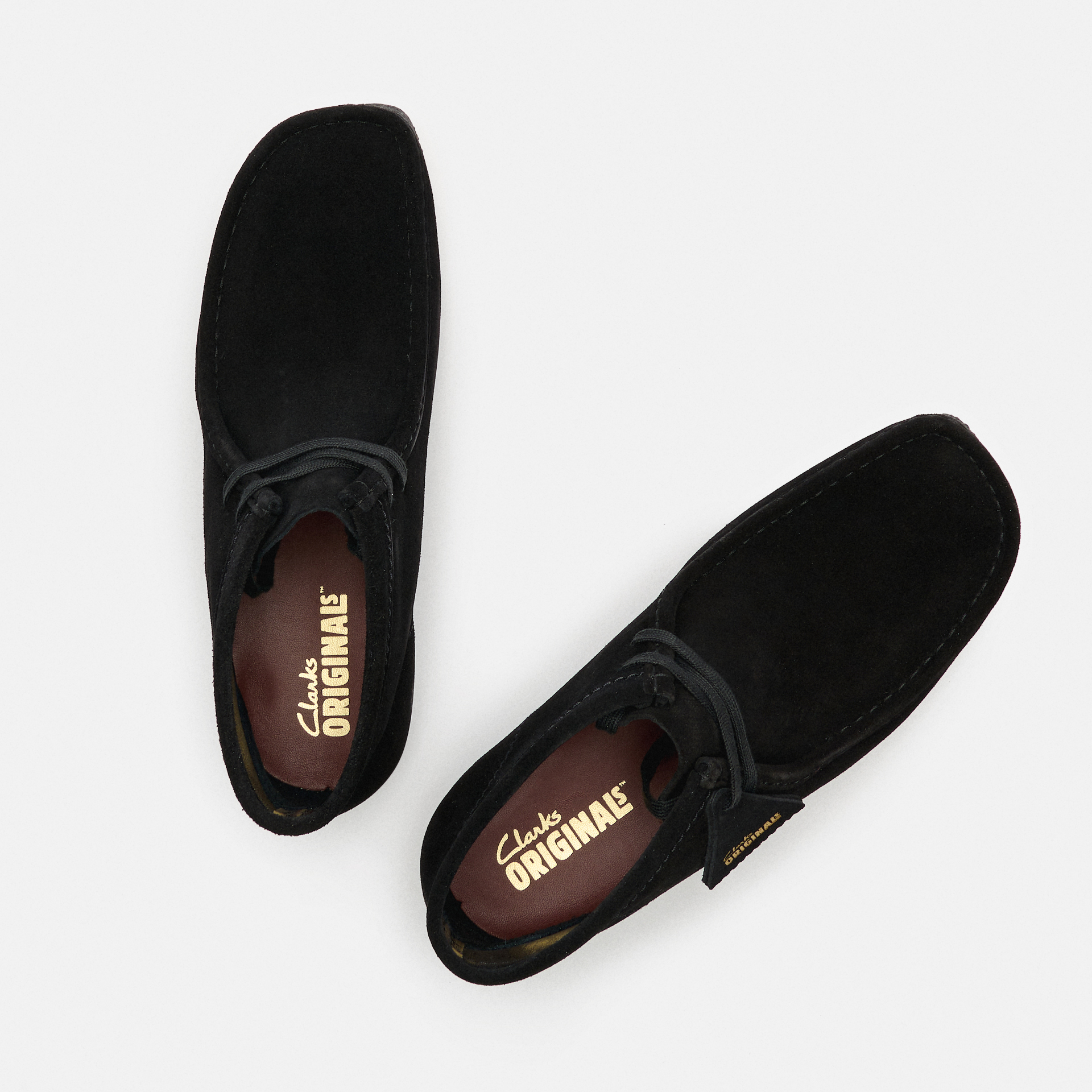 Clarks Men's Wallabee Suede Boots Black