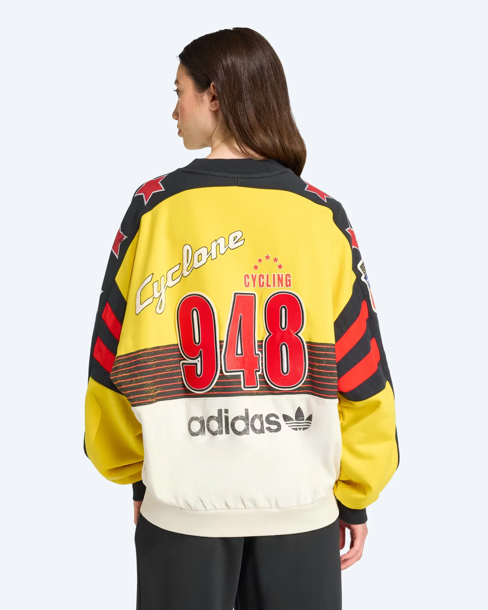 adidas Originals Cycling Crew Sweatshirt EQT Yellow/Cloud White/Black