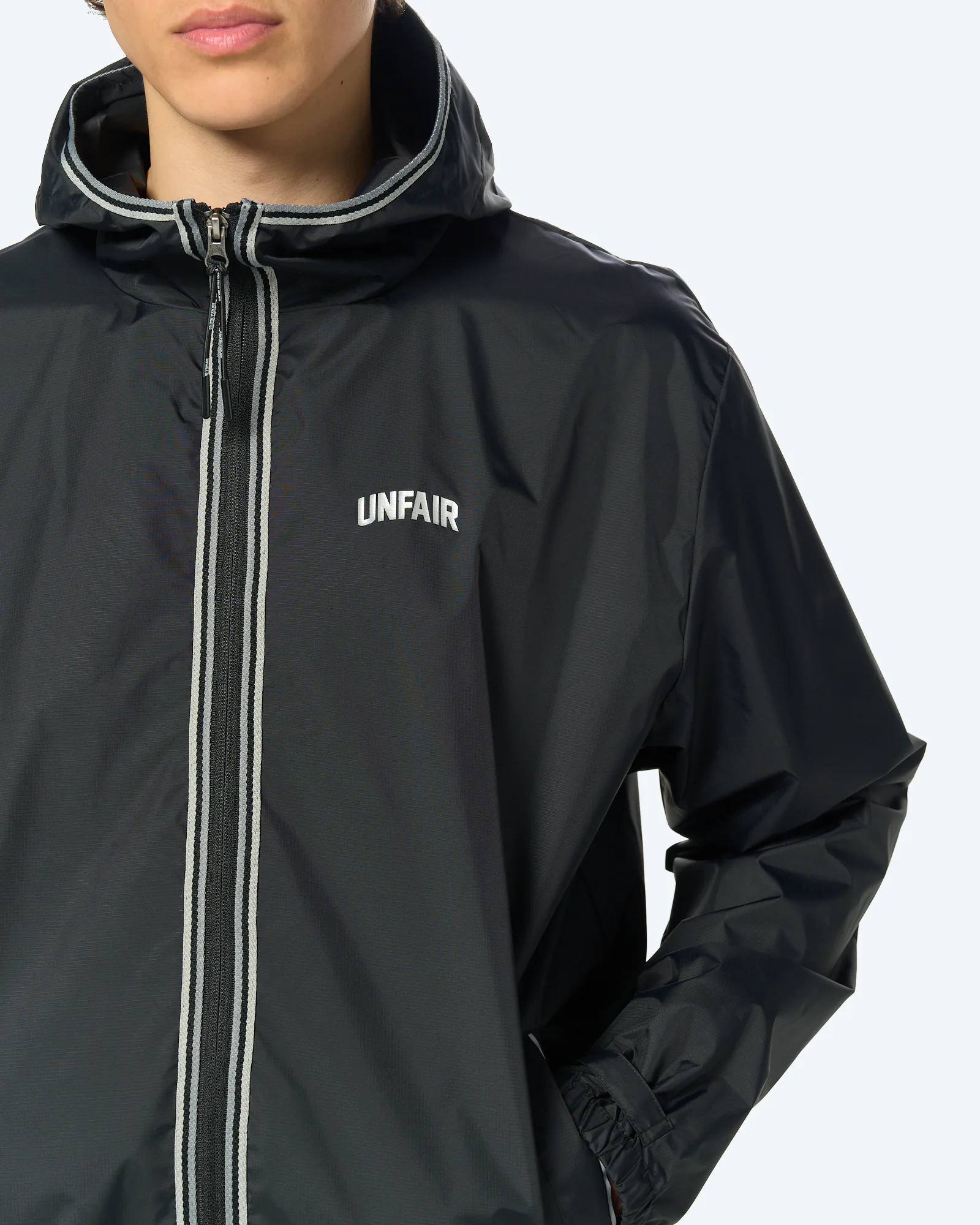Unfair Athletics Port Packable Jacket Black
