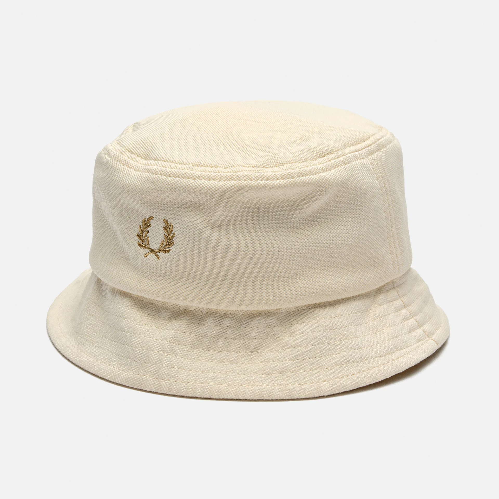 Fred Perry Pique Bucket Hat Ecru/Warm Stone 