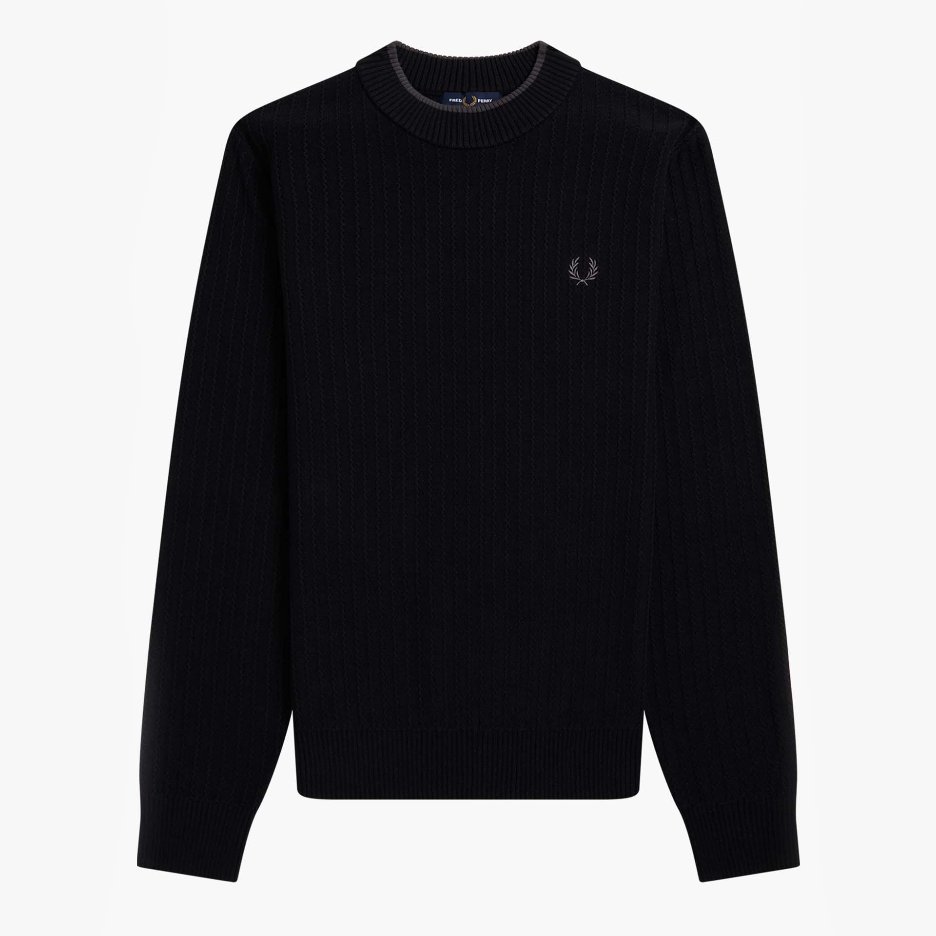 Fred Perry Textured Crew Neck Pullover