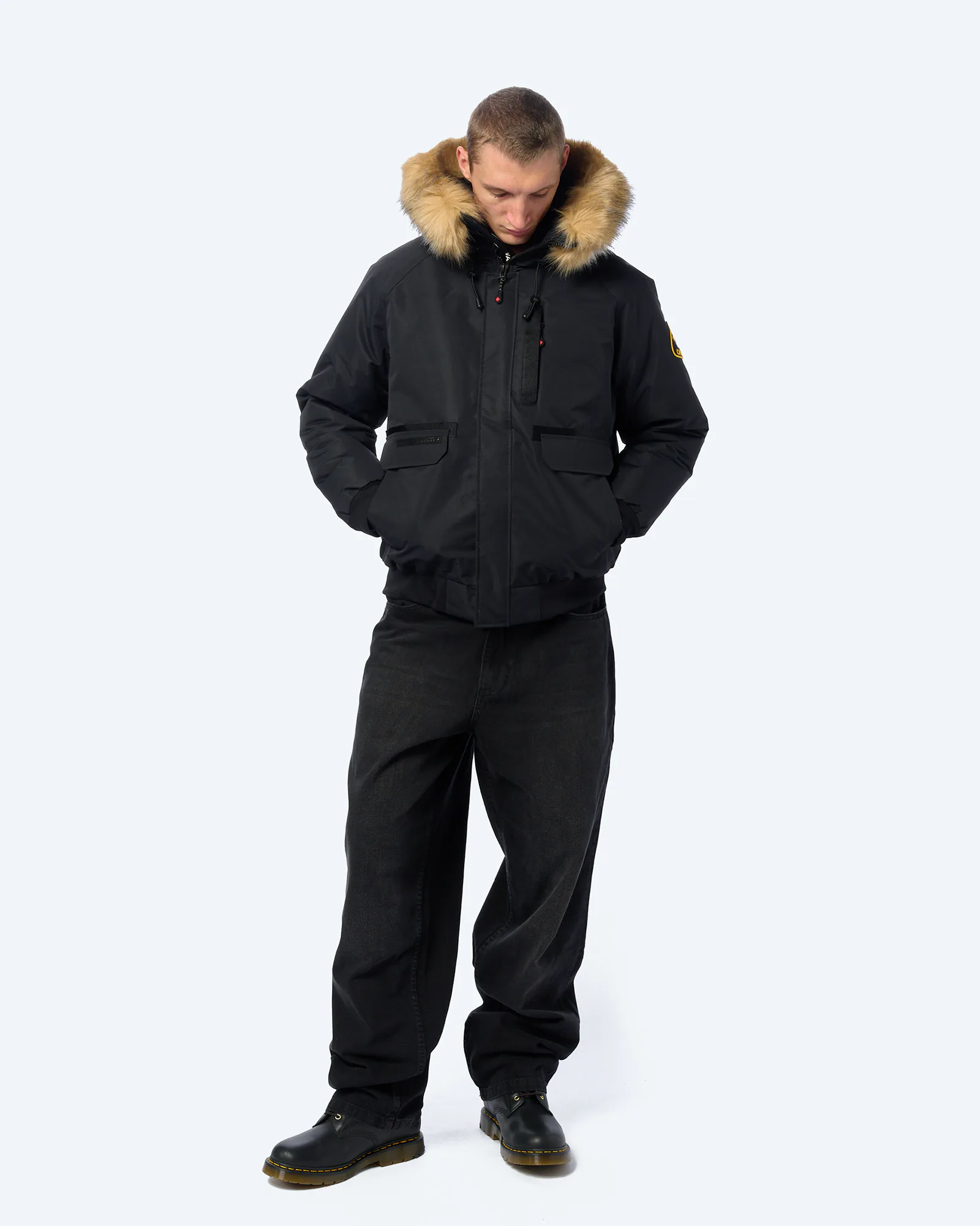 Zavetti Canada Abelli 2.0 Hooded Bomber Jacket Black