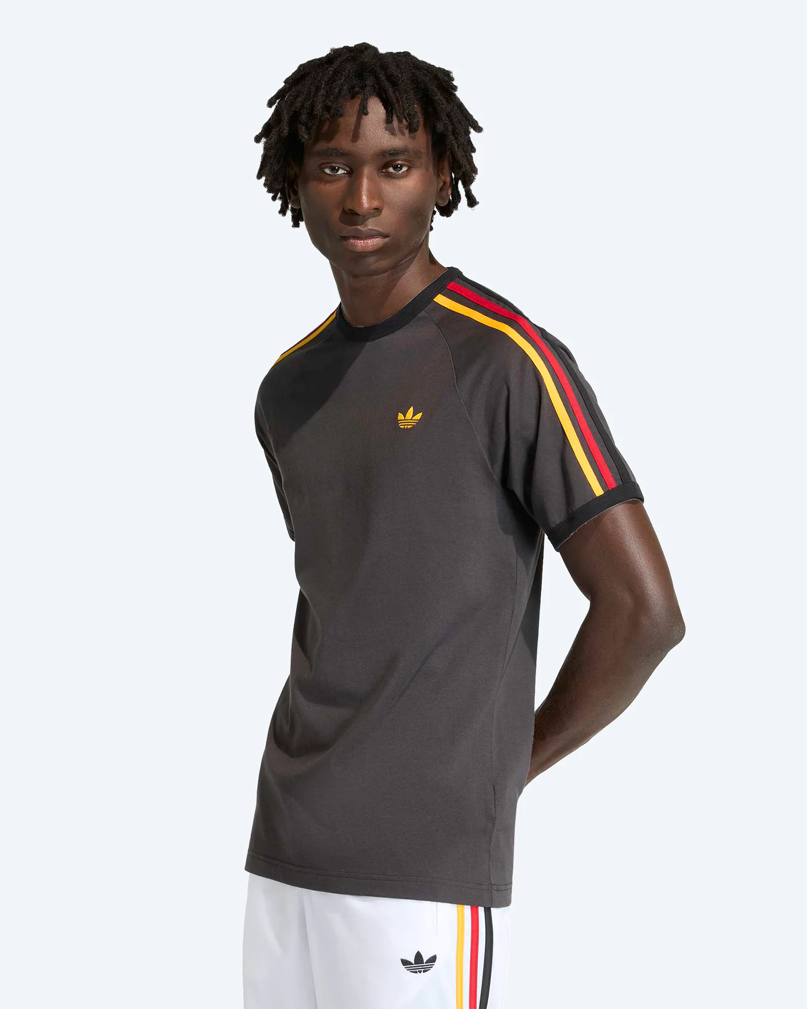 Originals 3-Stripes T-Shirt Utility Black/Gold