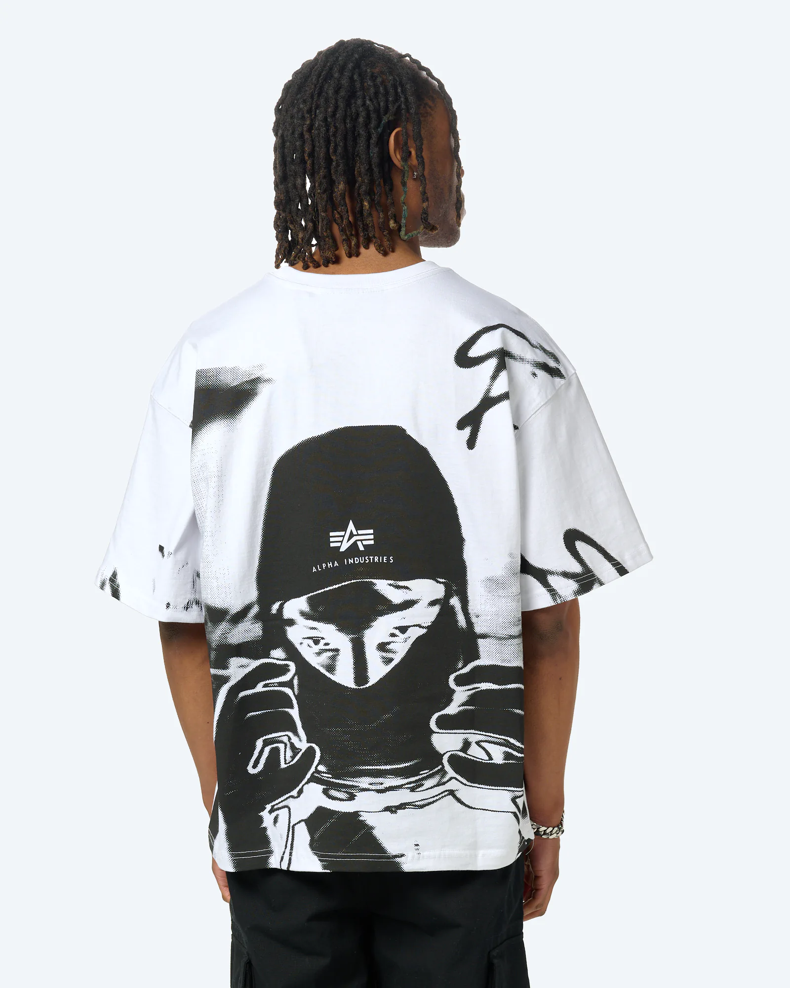 Alpha Industries Balaclava Backprint T-Shirt White