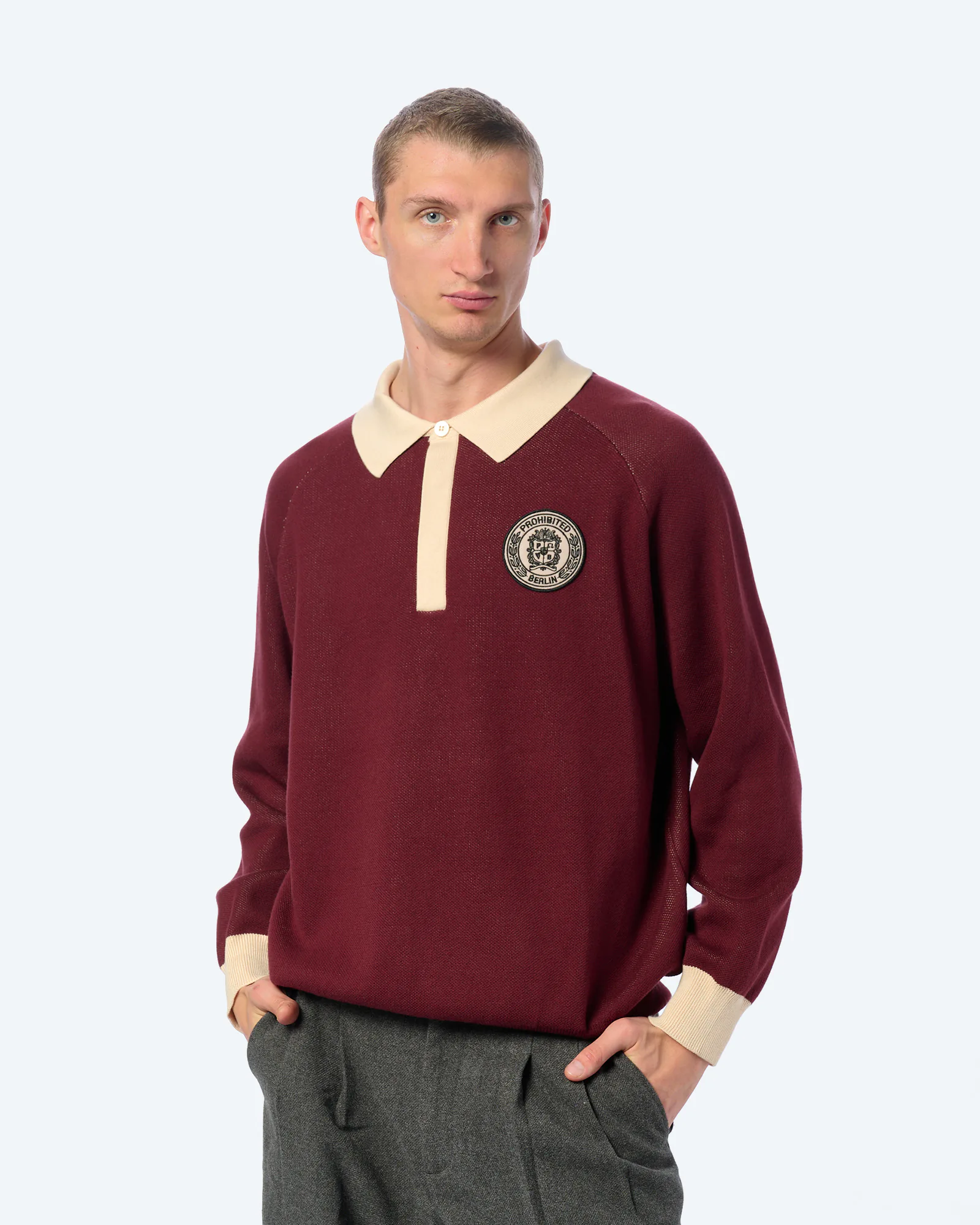 Prohibited Cup Knitted Jersey Bordeaux Prohibited Cup Knitted Jersey Bordeaux