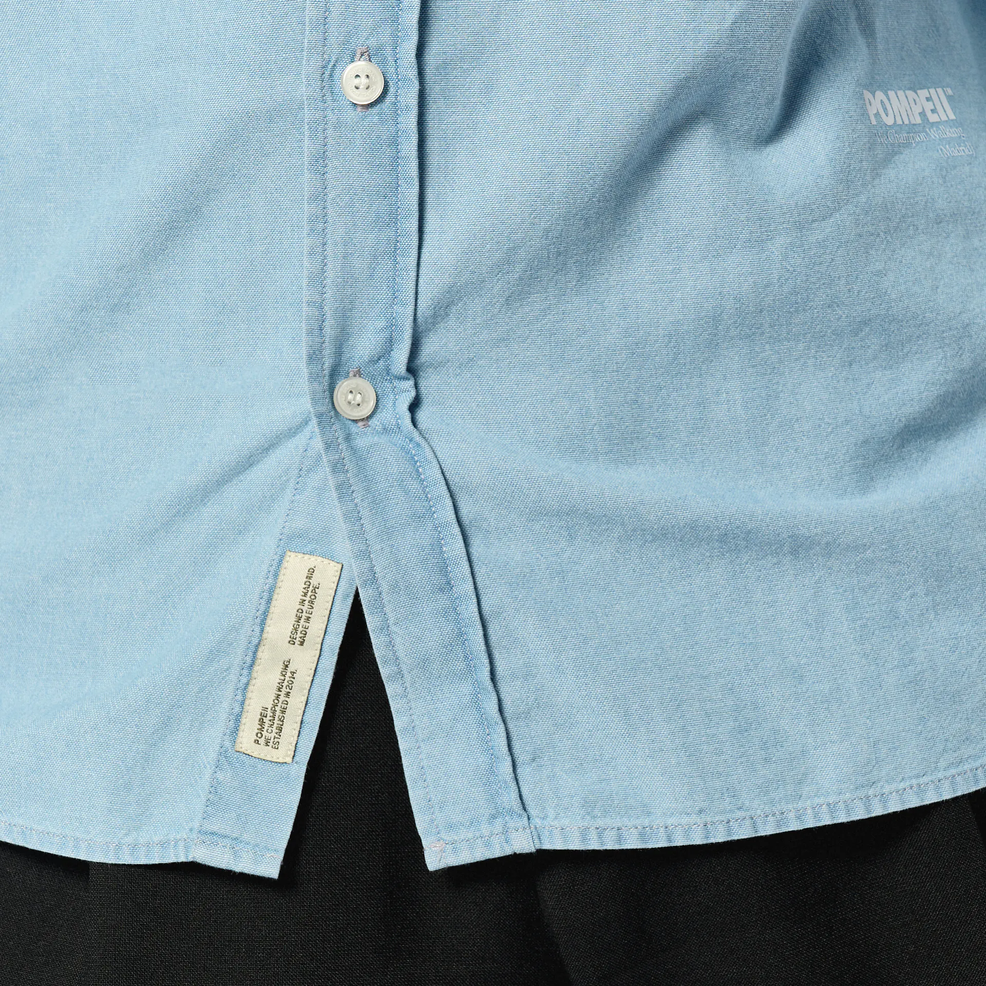 POMPEII Stripe Oxford Regular Fit Shirt Indigo