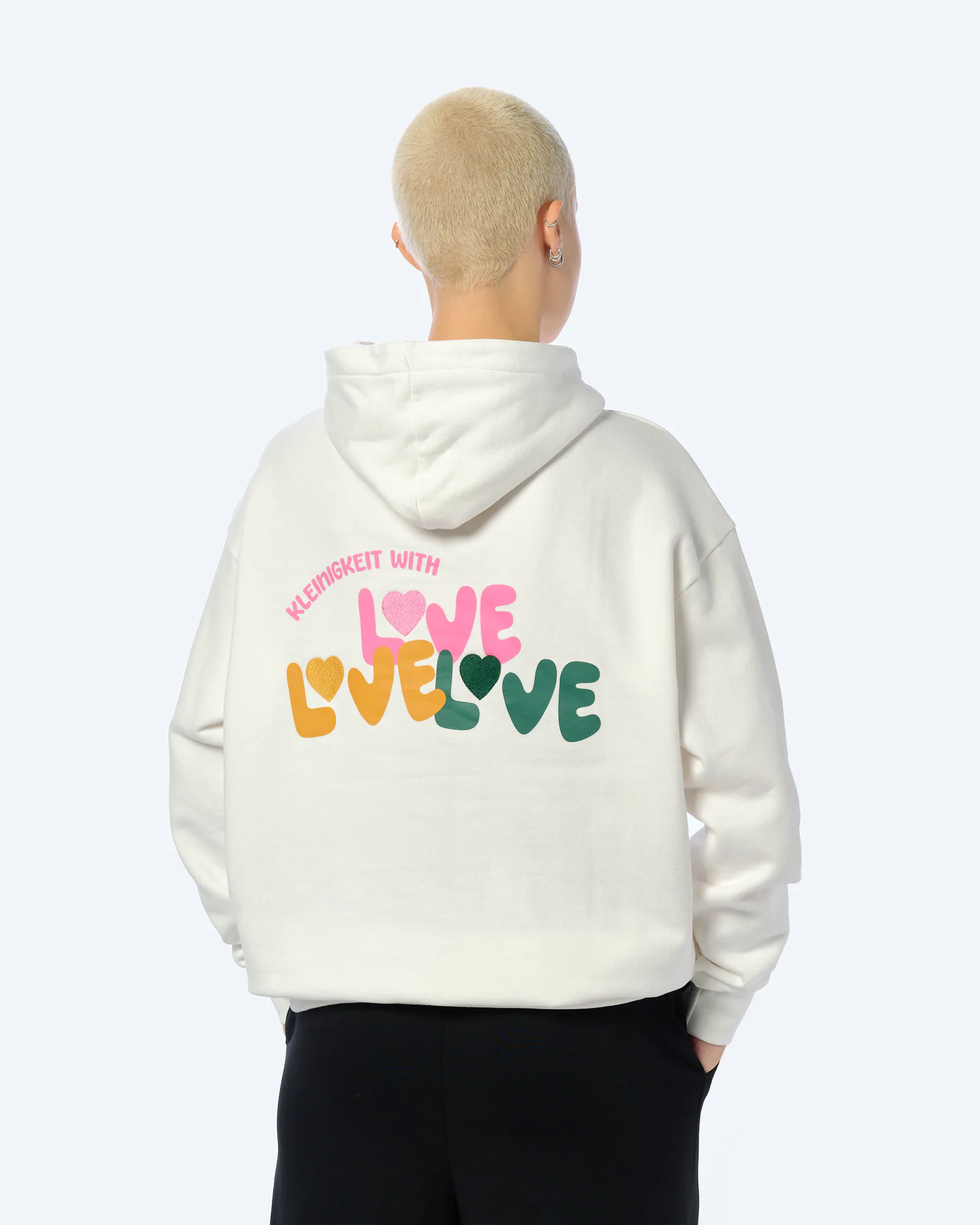 Kleinigkeit Love Is Love Hoodie Offwhite