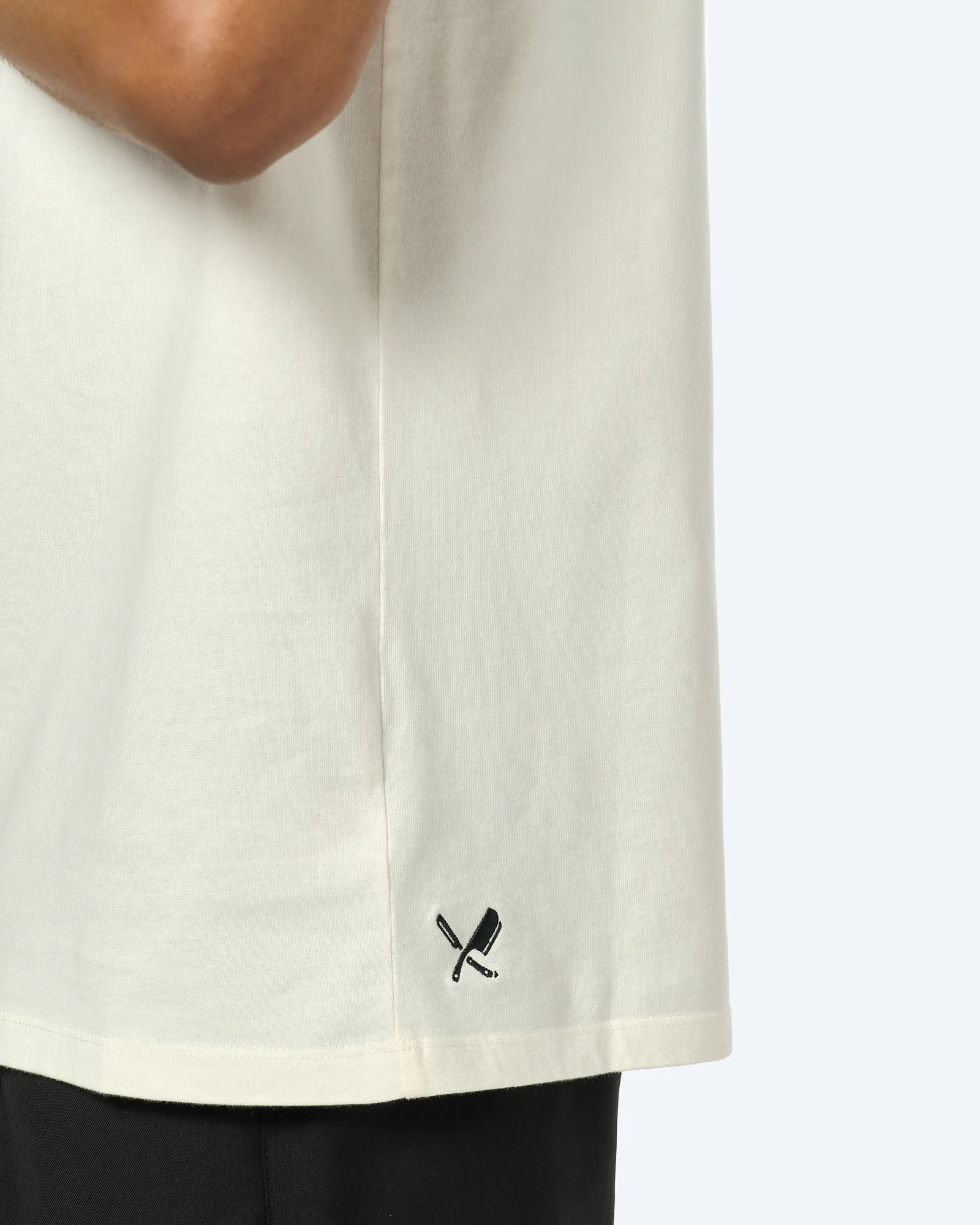 Distorted People Ringer T-Shirt Whisper White