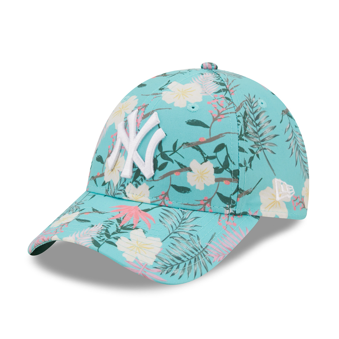 New Era Women 9FORTY New York Yankees Cap Blue / Turquoise Floral