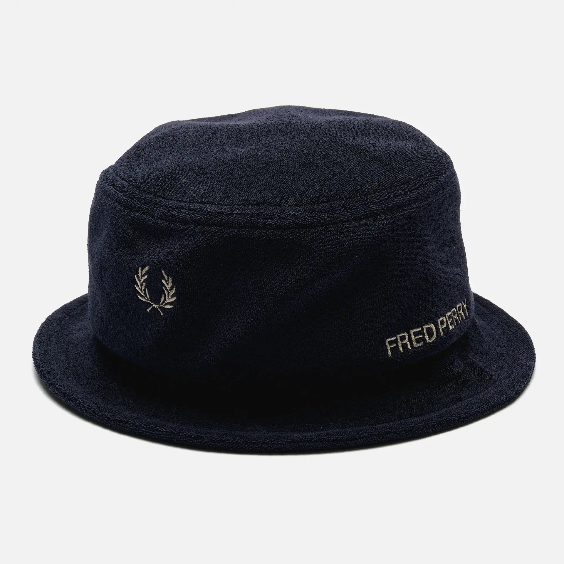 Fred Perry Towelling Dual Branded Buk Hat Navy
