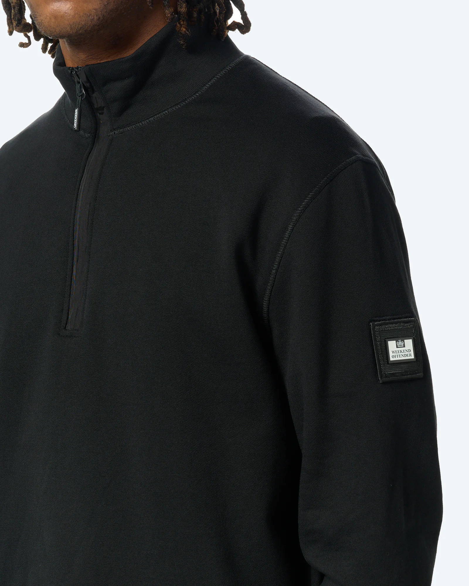 Weekend Offender Kraviz Quarter Zip Black
