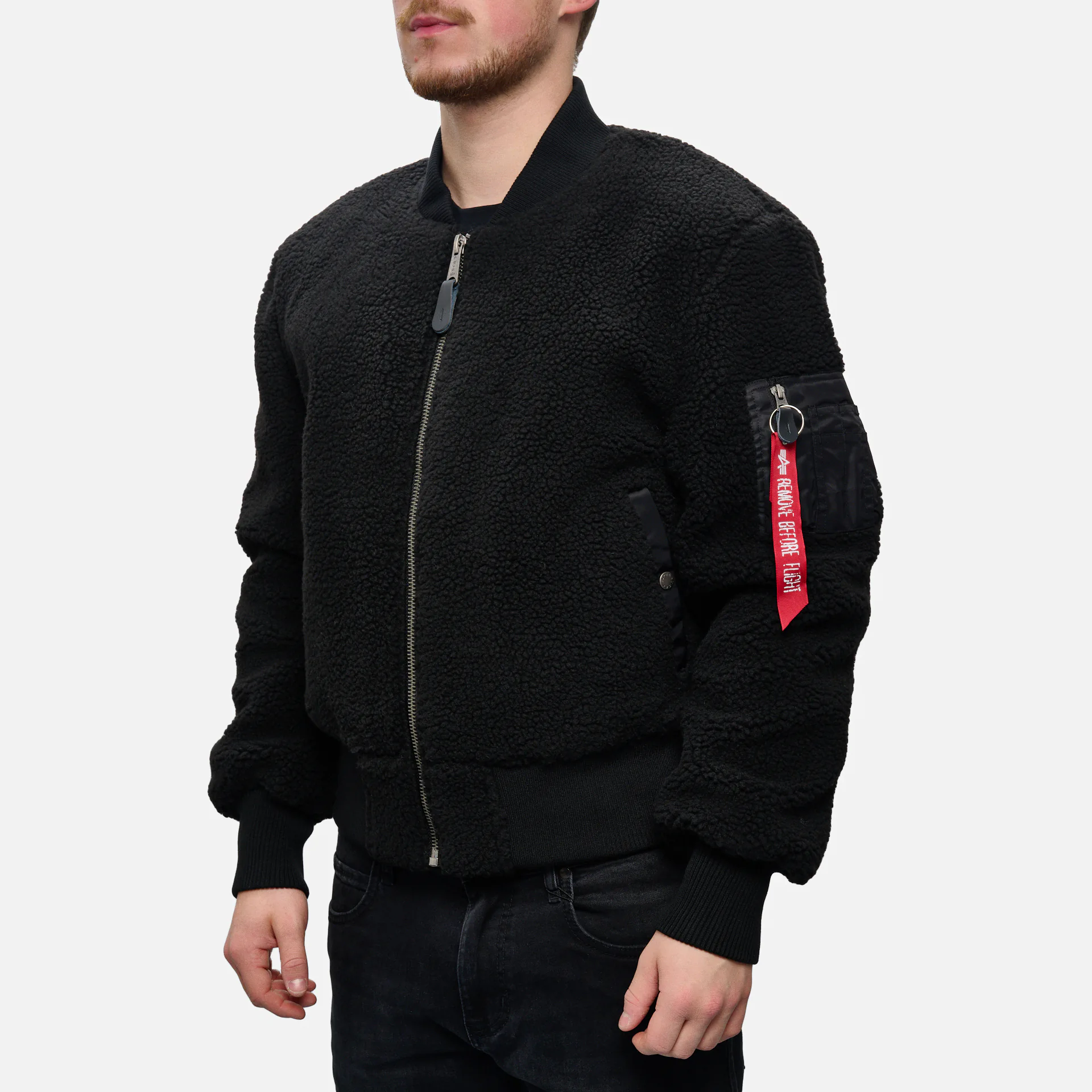 Alpha Industries MA-1 Teddy Bomberjacket Black