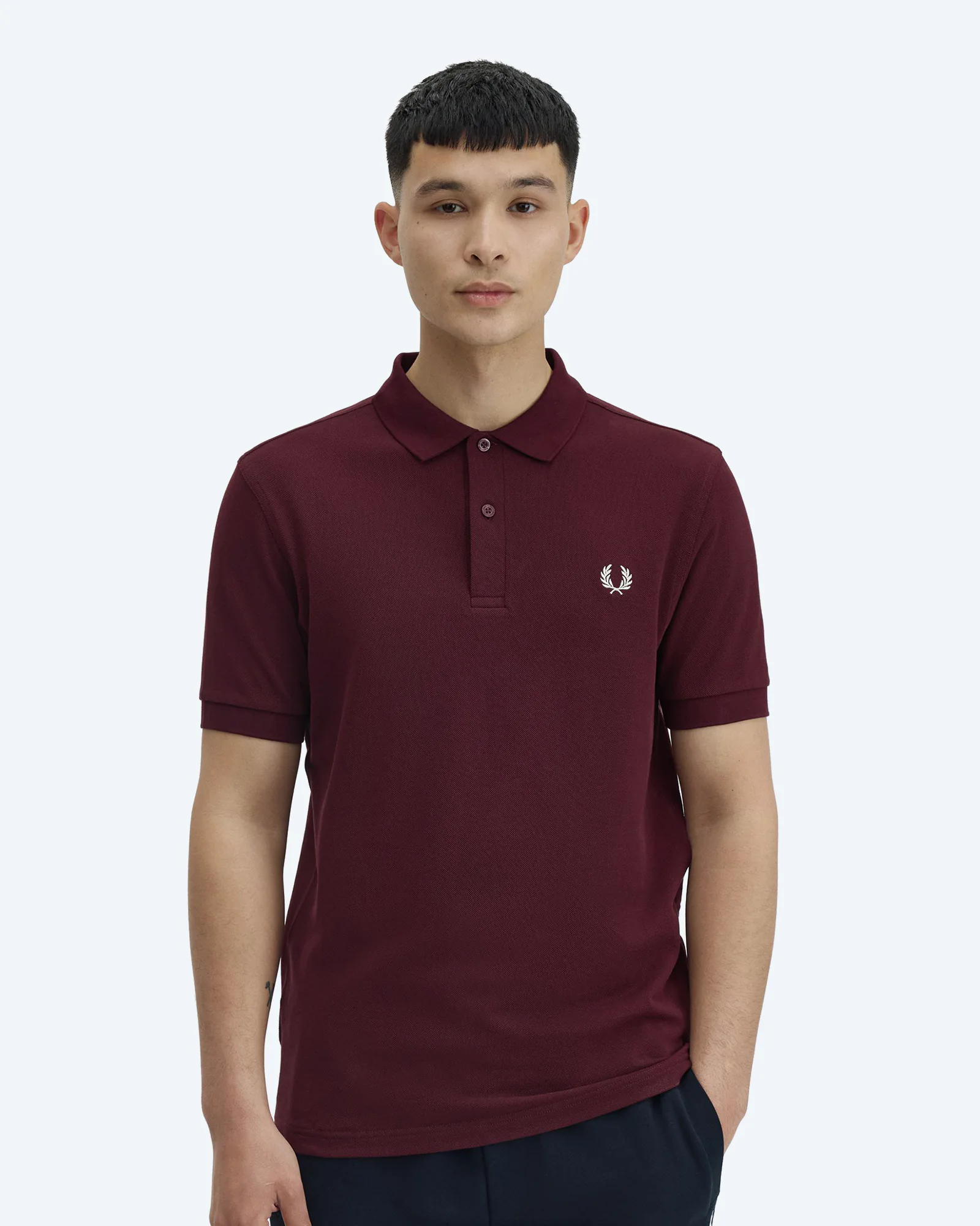 Fred Perry The Fred Perry Shirt Oxblood/Ecru