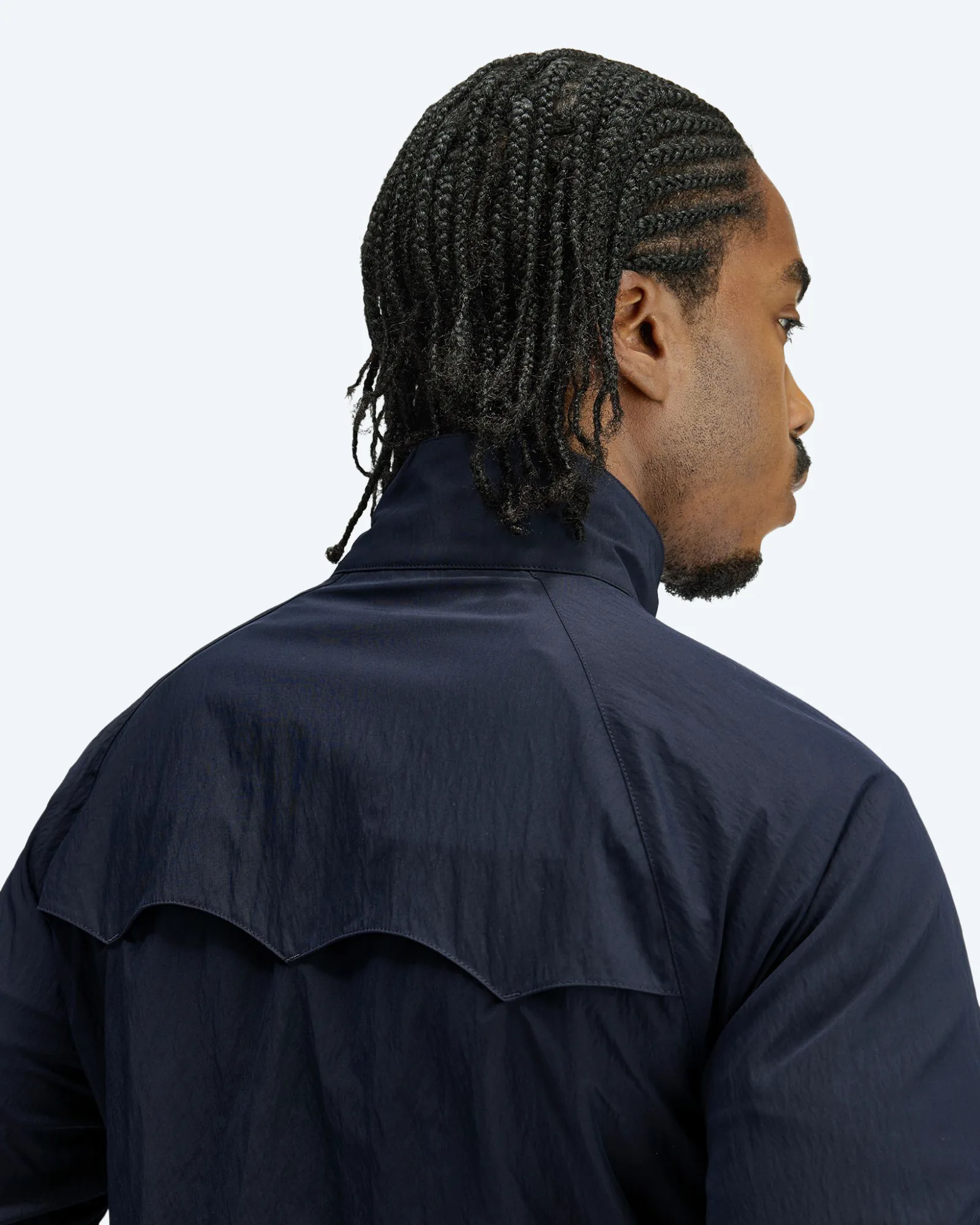 Fred Perry Crinkle Harrington Jacket Navy