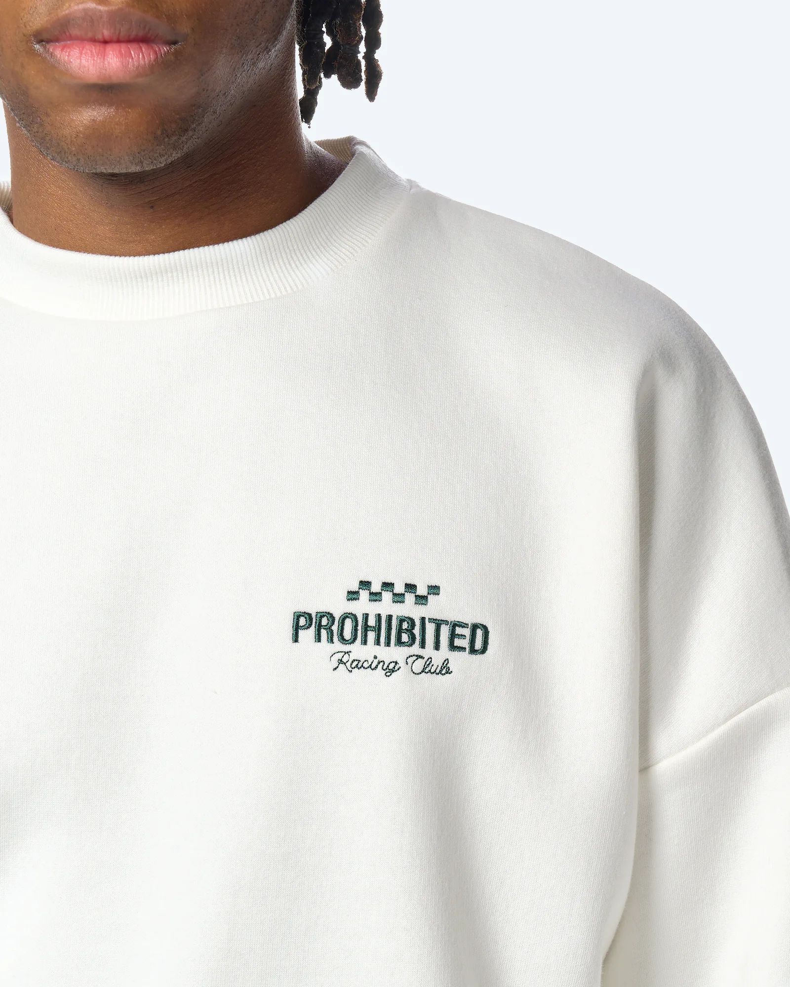 Prohibited In A Rush Crew Neck Off-White