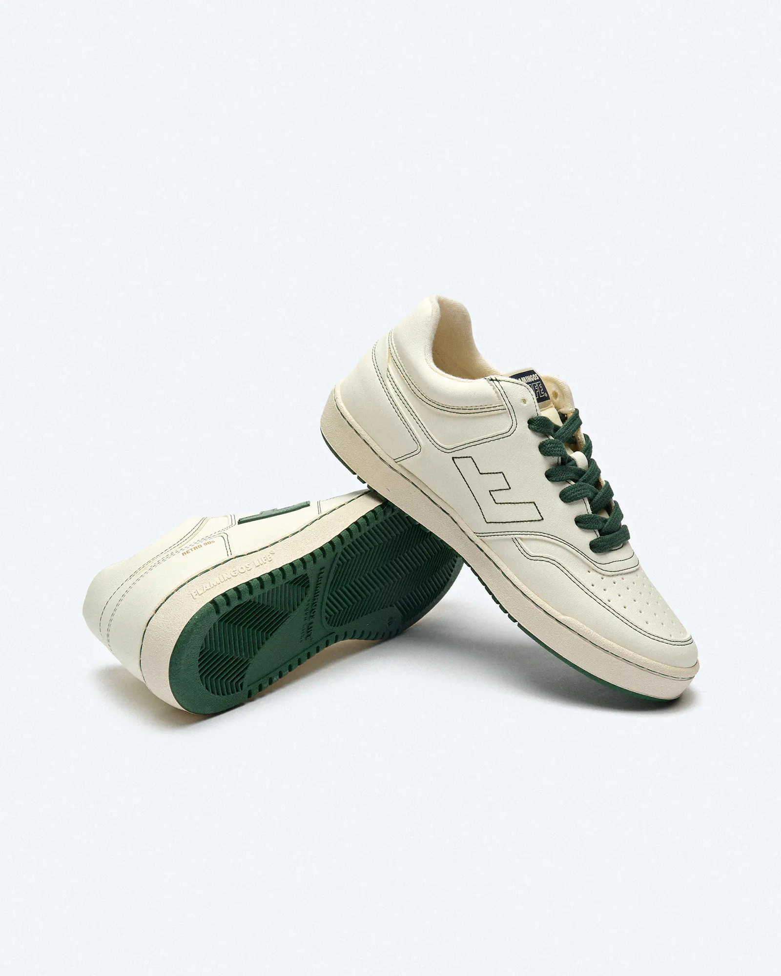 Flamingos Life Retro 90s Sneaker Pearl Forrest Flamingos Life Retro 90s Sneaker Pearl Forrest