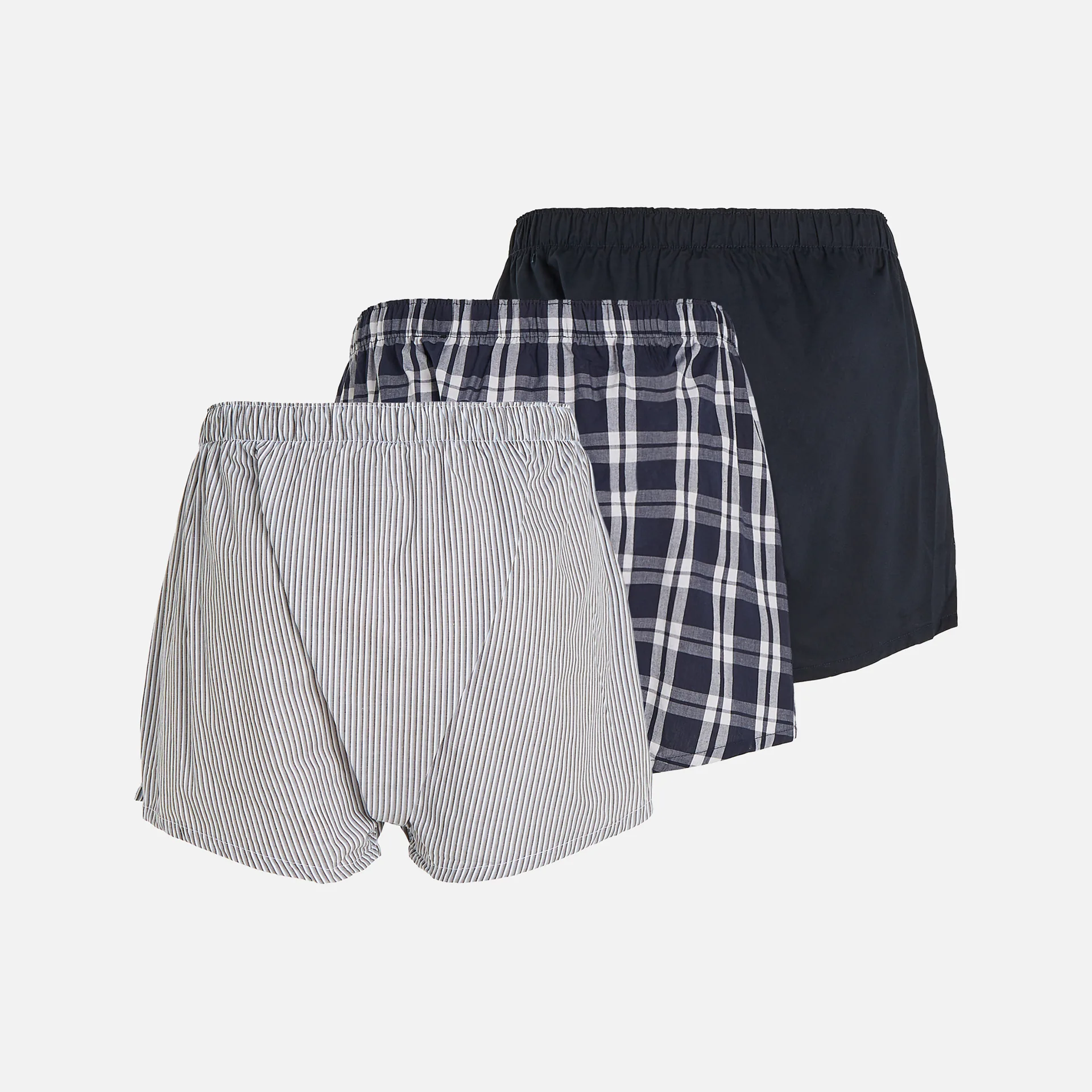 Calvin Klein 3Pack Boxer Woven Tide/Morgan Plaid/Montague Stripe